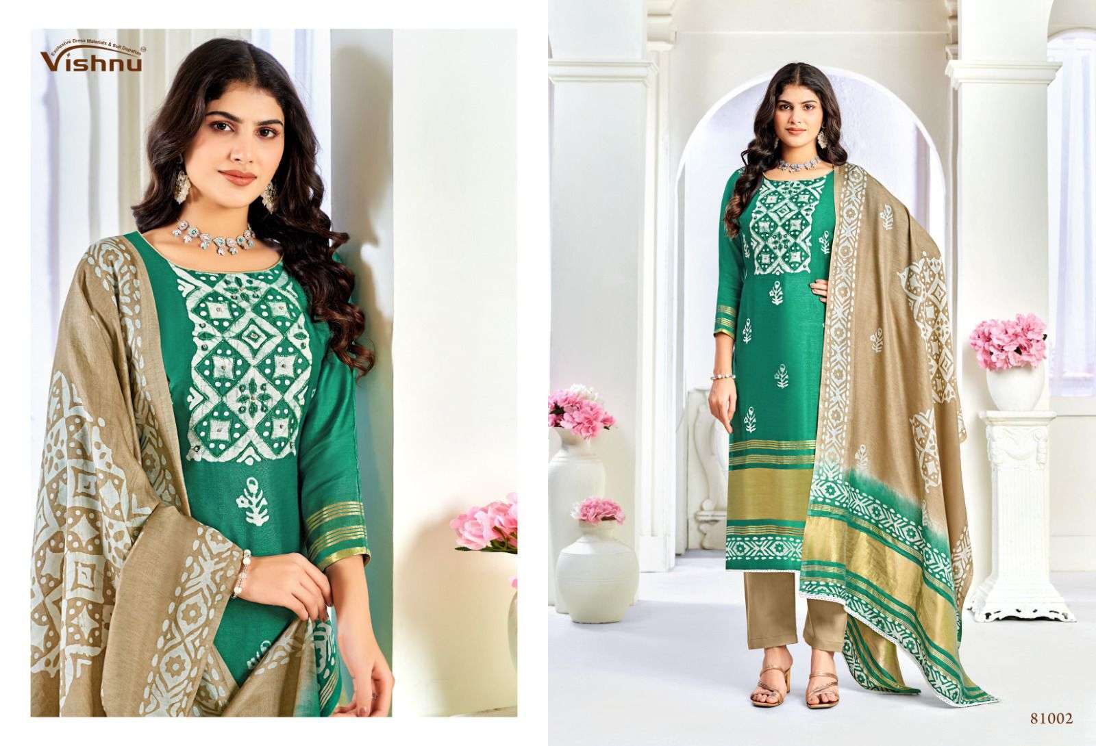 VISHNU NIYATI FANCY SILK LATEST SUIT CATALOGUE WHOLESALER 2024