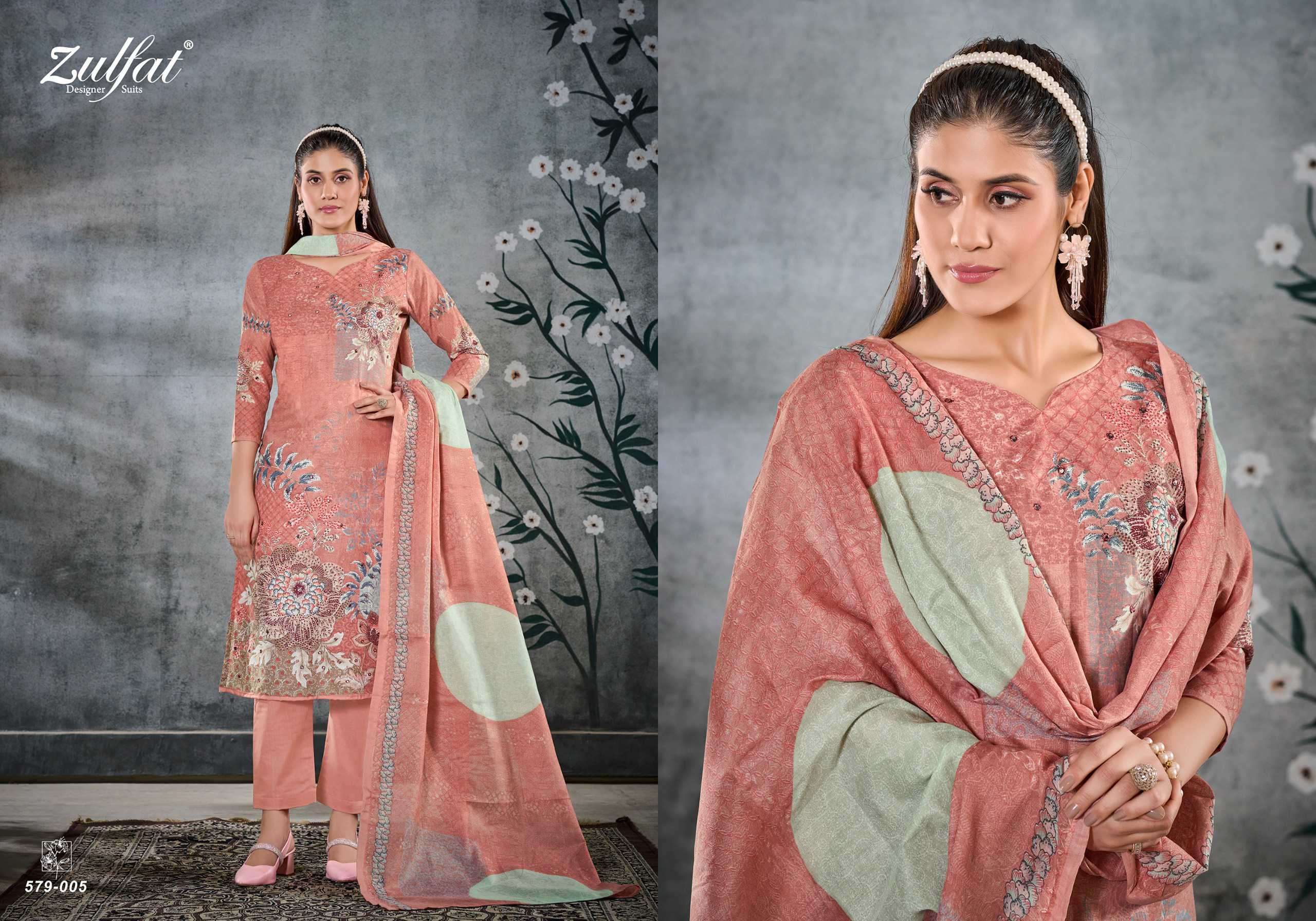 ZULFAT DESIGNER SUMMER SWAG VOL 4 FANCY COTTON SALWER KAMEEZ CATALOGUE WHOLESALE PRICE 