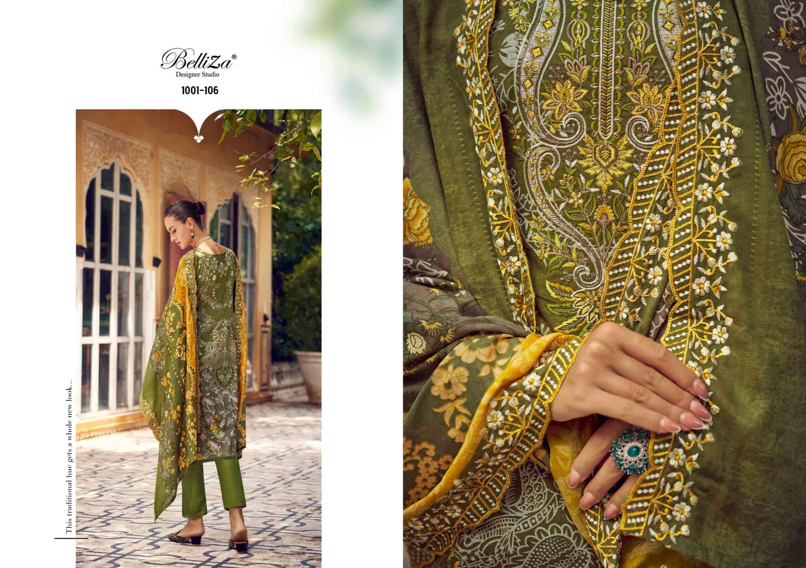 BELLIZA GUZARISH VOL 16 PURE COTTON FANCY LADIES SUIT CATALOGUE WHOLESALE PRICE DEALER 