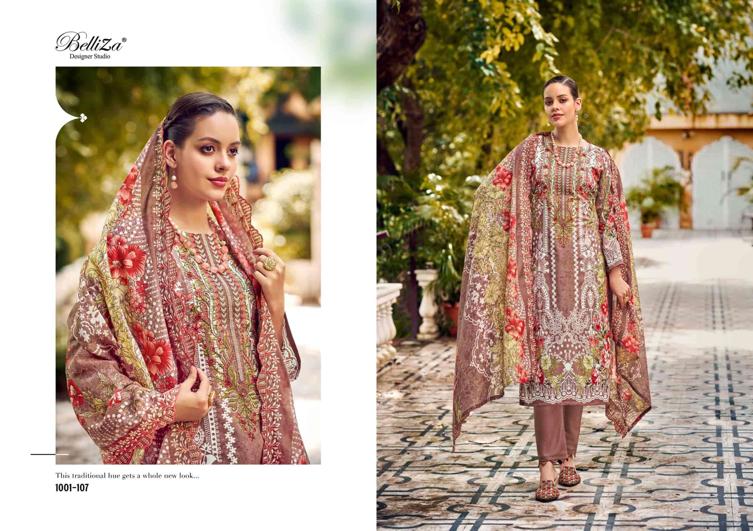 BELLIZA GUZARISH VOL 16 PURE COTTON FANCY LADIES SUIT CATALOGUE WHOLESALE PRICE DEALER 