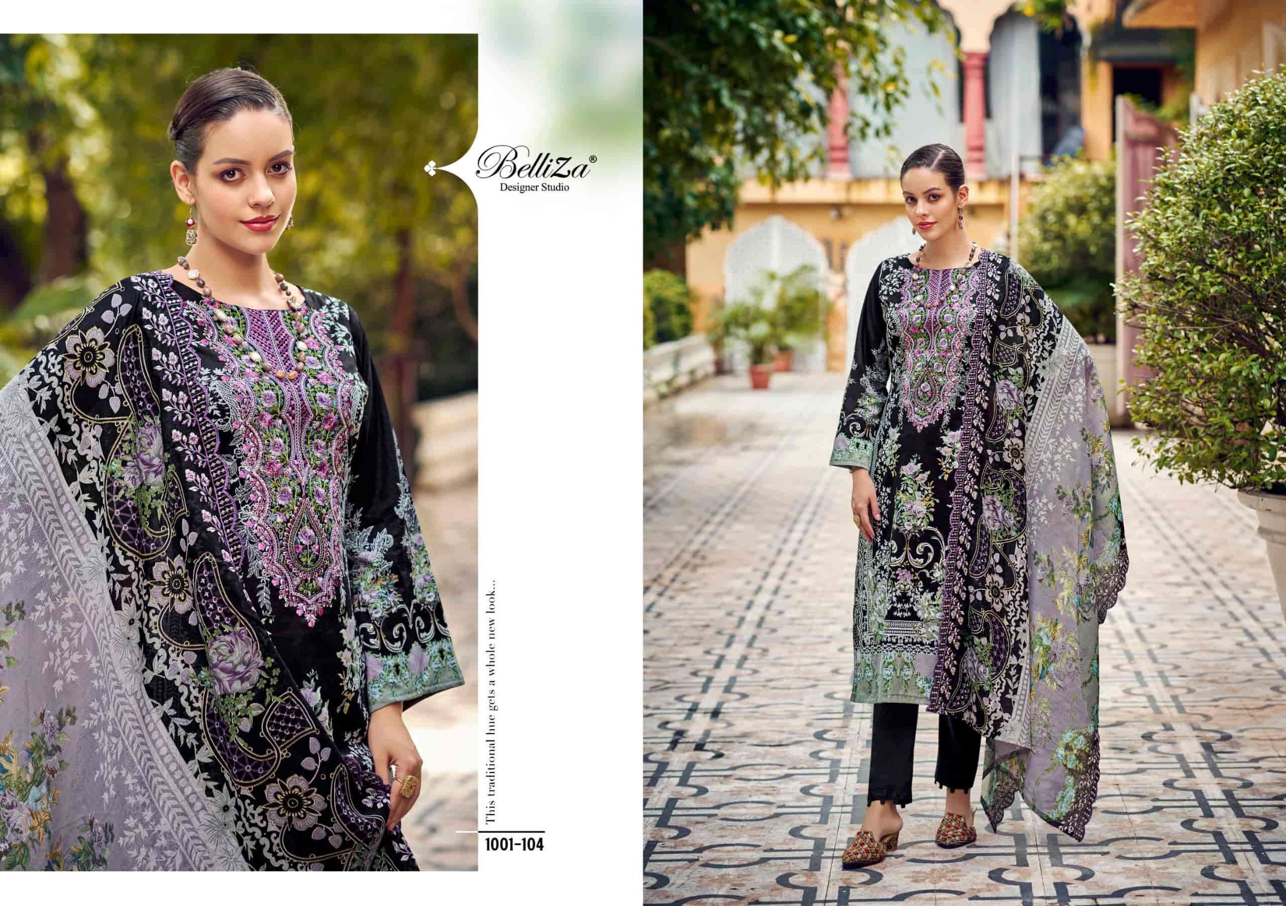 BELLIZA GUZARISH VOL 16 PURE COTTON FANCY LADIES SUIT CATALOGUE WHOLESALE PRICE DEALER 