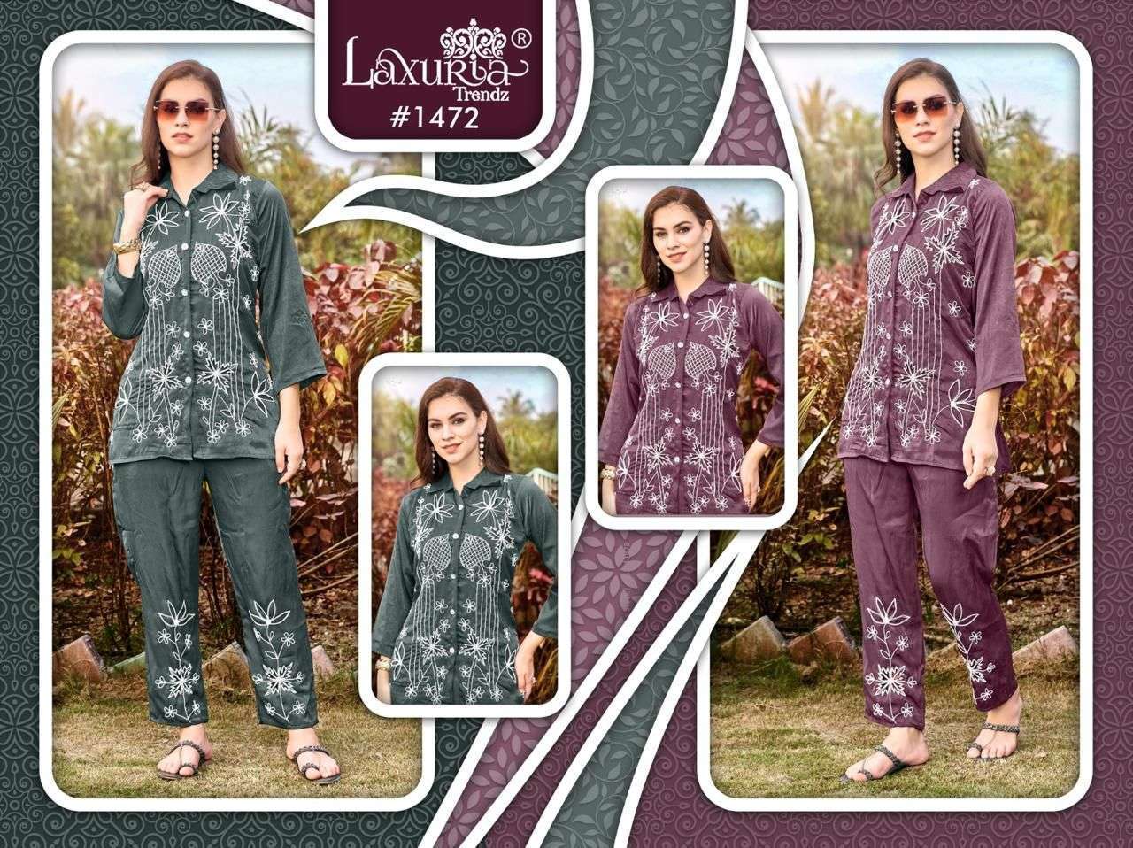 LAXURIA TRENDZ 1472 PREMIUM STYLE CORD SET COLLECTION WHOLESALER 2024