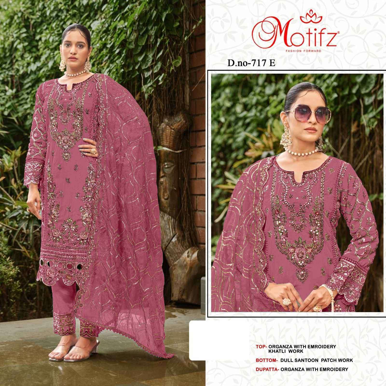 MOTIFZ D 717 COLORS PAKISTANI SUIT WHOLESALE PRICE DEALER 
