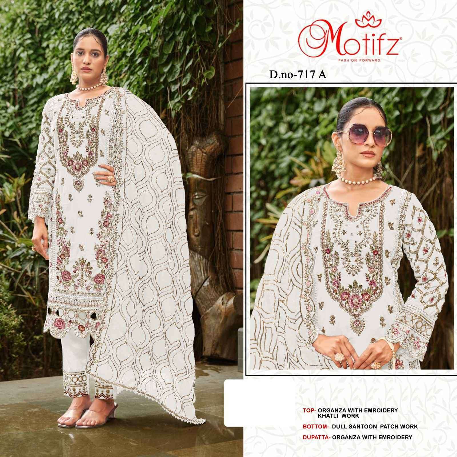 MOTIFZ D 717 COLORS PAKISTANI SUIT WHOLESALE PRICE DEALER 
