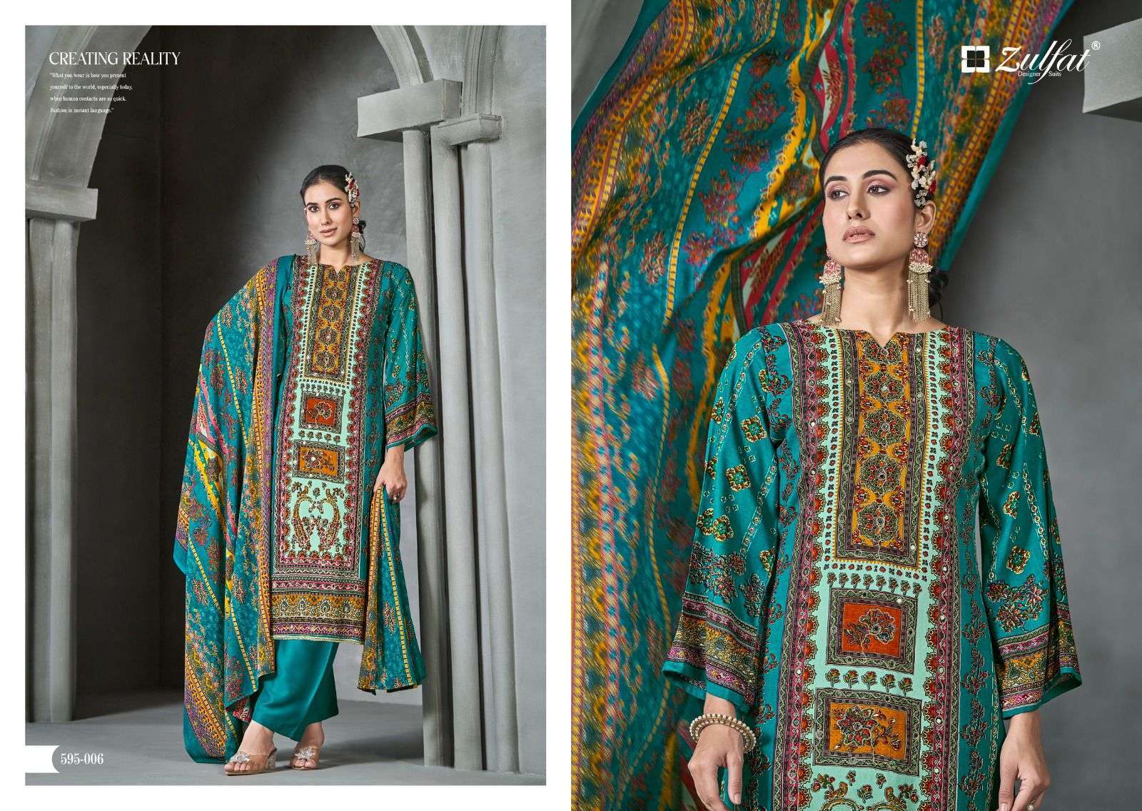 ZULFAT AAYAT VOL 4 FANCY UNSTITCH SALWER KAMEEZ CATALOGUE WHOLESALE PRICE DEALER 