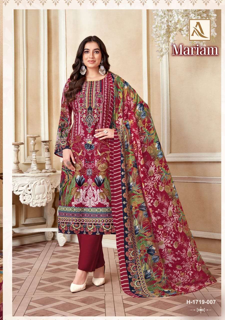 ALOK SUIT MARIAM PAKISTANI PRINT RAYON SUIT CATALOG EXPORTER 