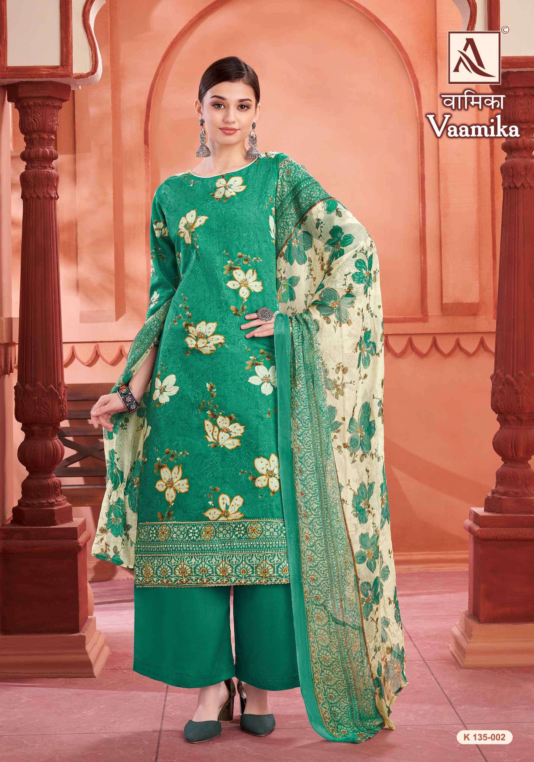 ALOK SUIT VAAMIKA FANCY LADIES SALWER SUIT CATALOG EXPORTER 2024