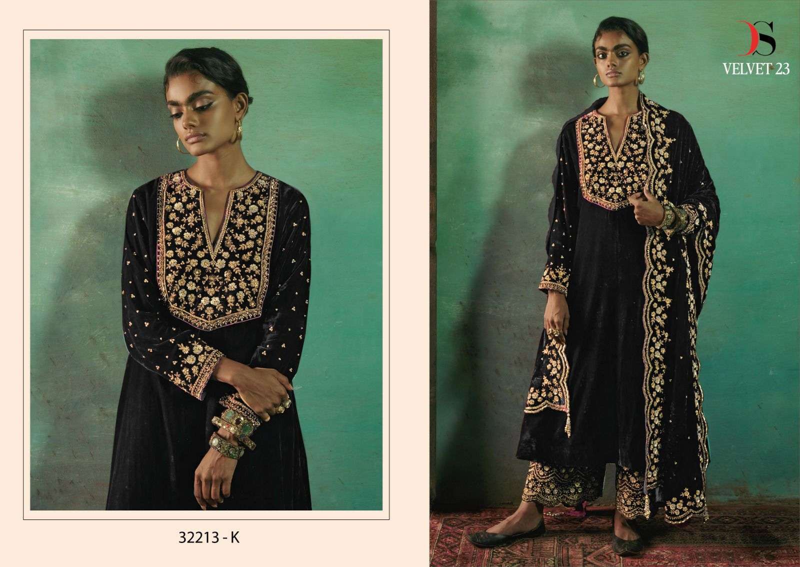 DEEPSY D 32213 COLORS VOL 3 DESIGNER VELVET PAKISATNI SUIT SUPPLIER 