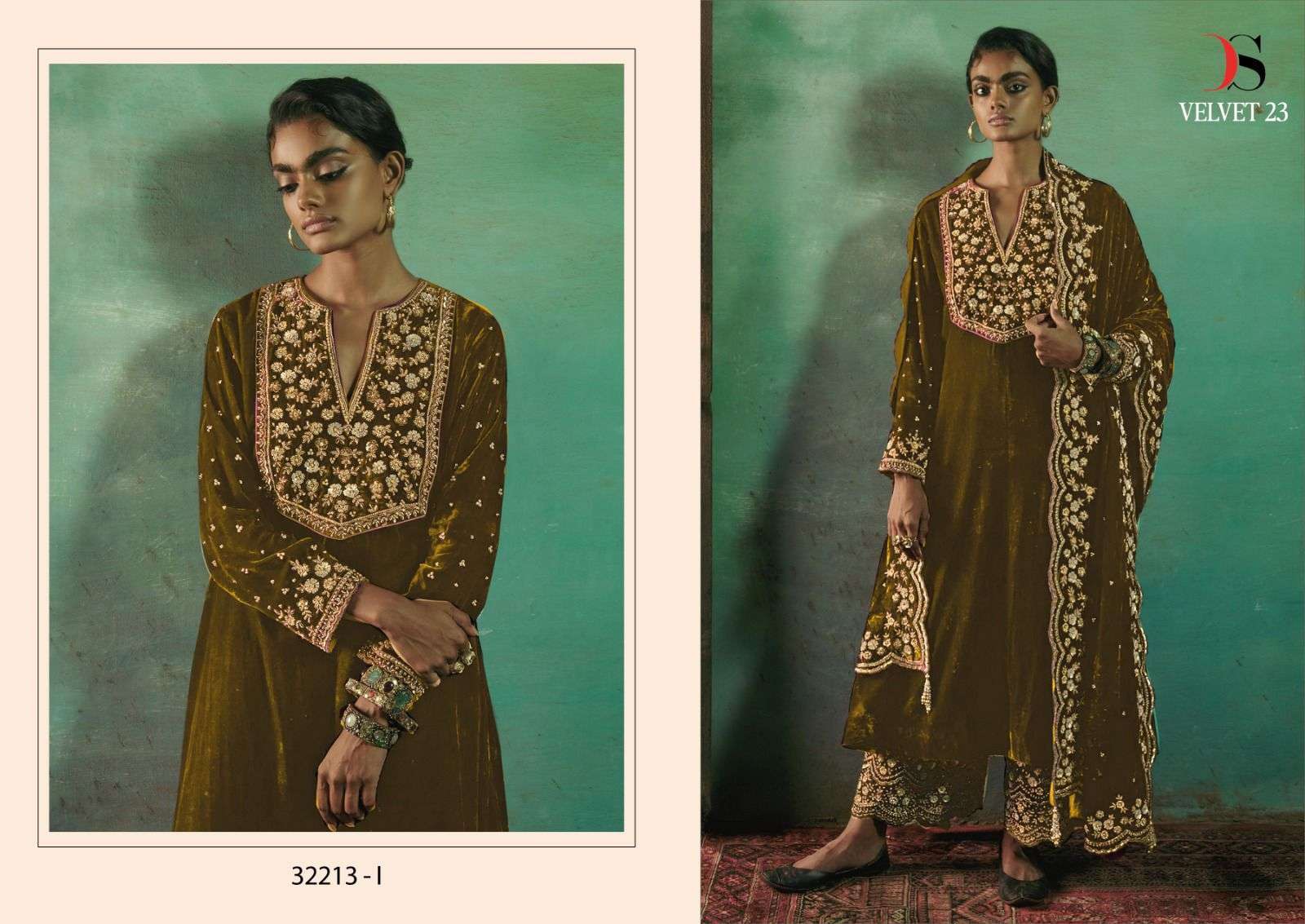 DEEPSY D 32213 COLORS VOL 3 DESIGNER VELVET PAKISATNI SUIT SUPPLIER 