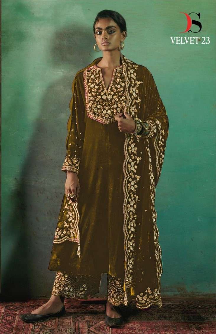 DEEPSY D 32213 COLORS VOL 3 DESIGNER VELVET PAKISATNI SUIT SUPPLIER 
