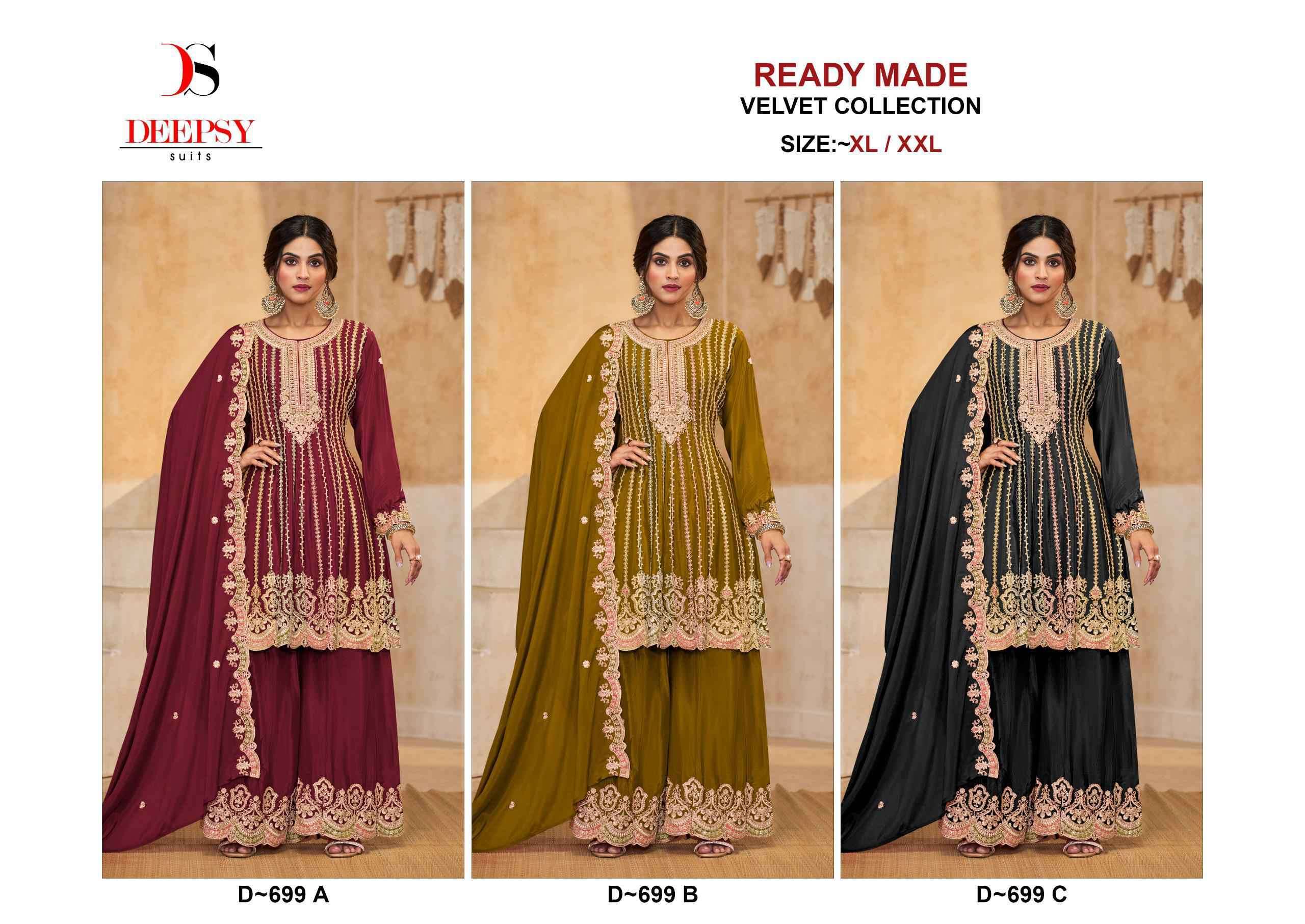 DEEPSY D 699 COLORS PEPLUM STYLE DESIGNER READYMADE DRESS WHOLESALER 