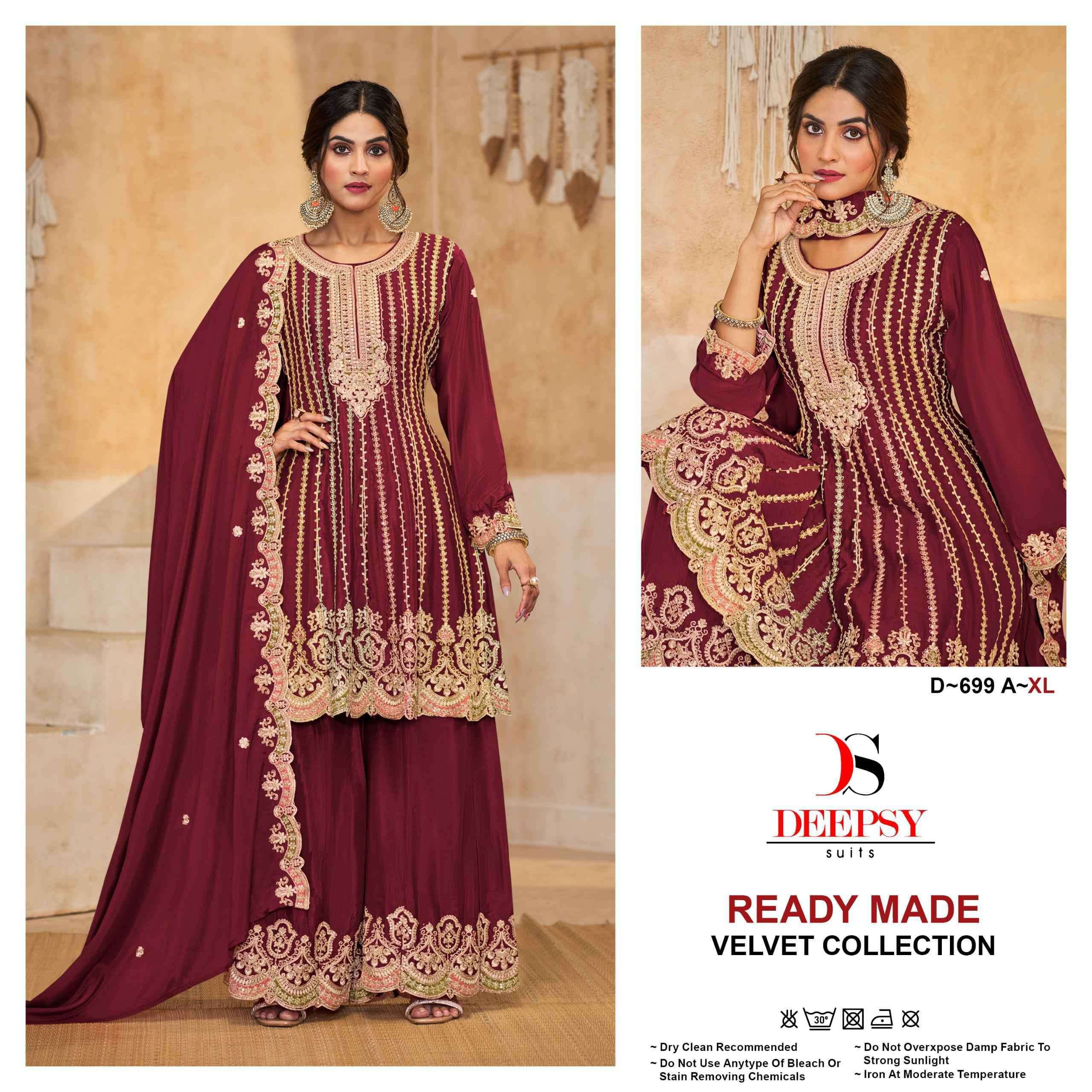 DEEPSY D 699 COLORS PEPLUM STYLE DESIGNER READYMADE DRESS WHOLESALER 