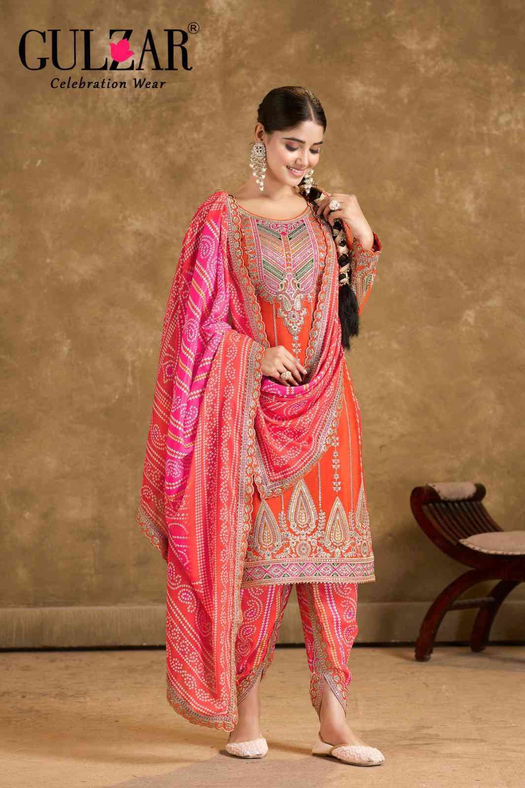 GULZAR PHOOLZARI VOL 2 2131 TO 2134 DHOTI STYLE DESIGNER DRESS LATEST CATALOGUE SUPPLIER 2024
