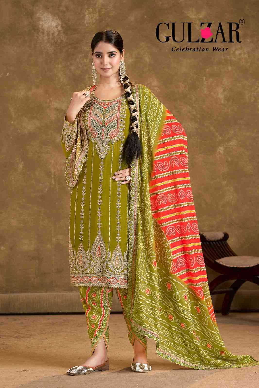 GULZAR PHOOLZARI VOL 2 2131 TO 2134 DHOTI STYLE DESIGNER DRESS LATEST CATALOGUE SUPPLIER 2024