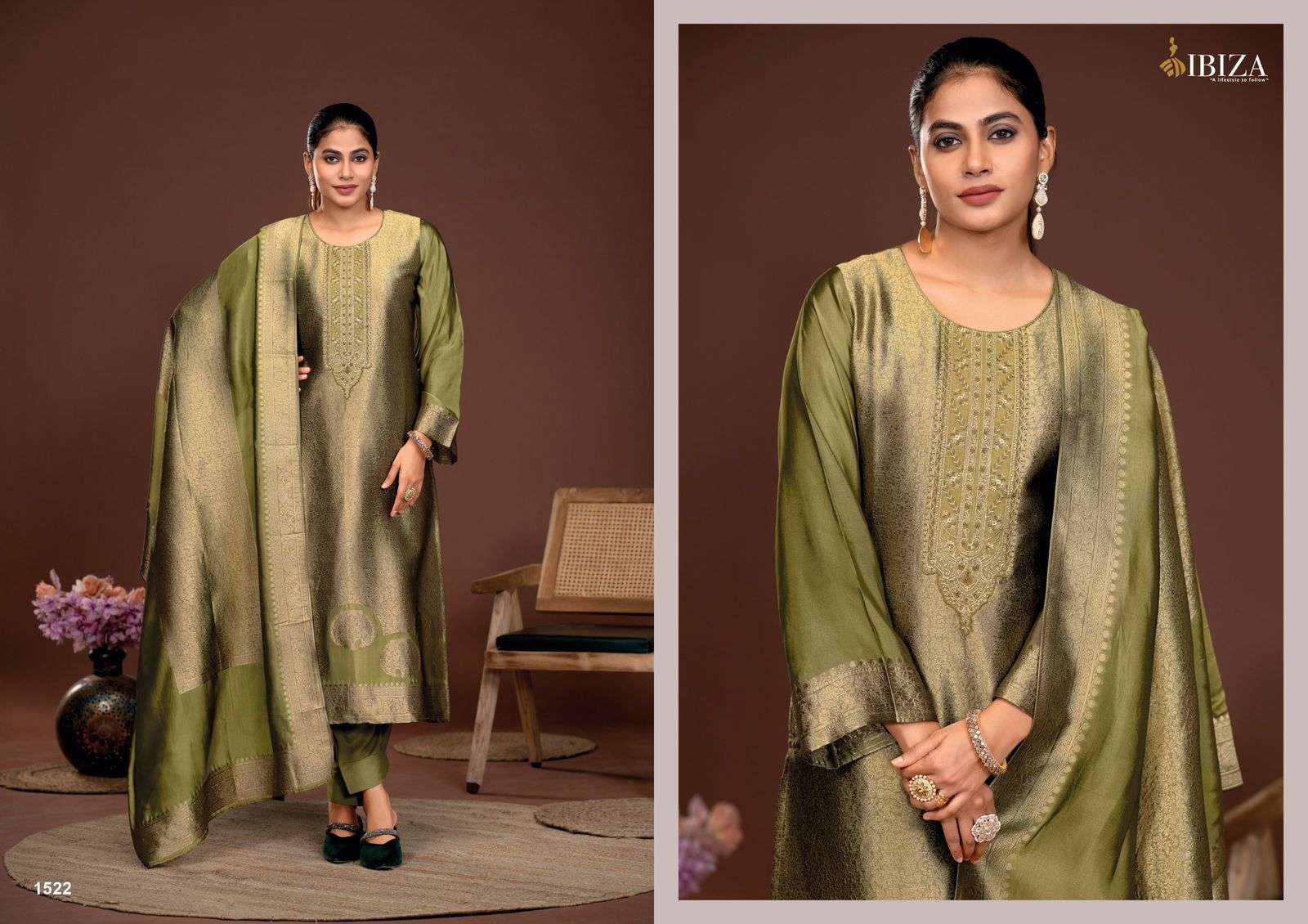IBIZA SAKHI VOL 6 PARTYWEAR BENGLORY SILK SUIT CATALOG SUPPLIER 2024