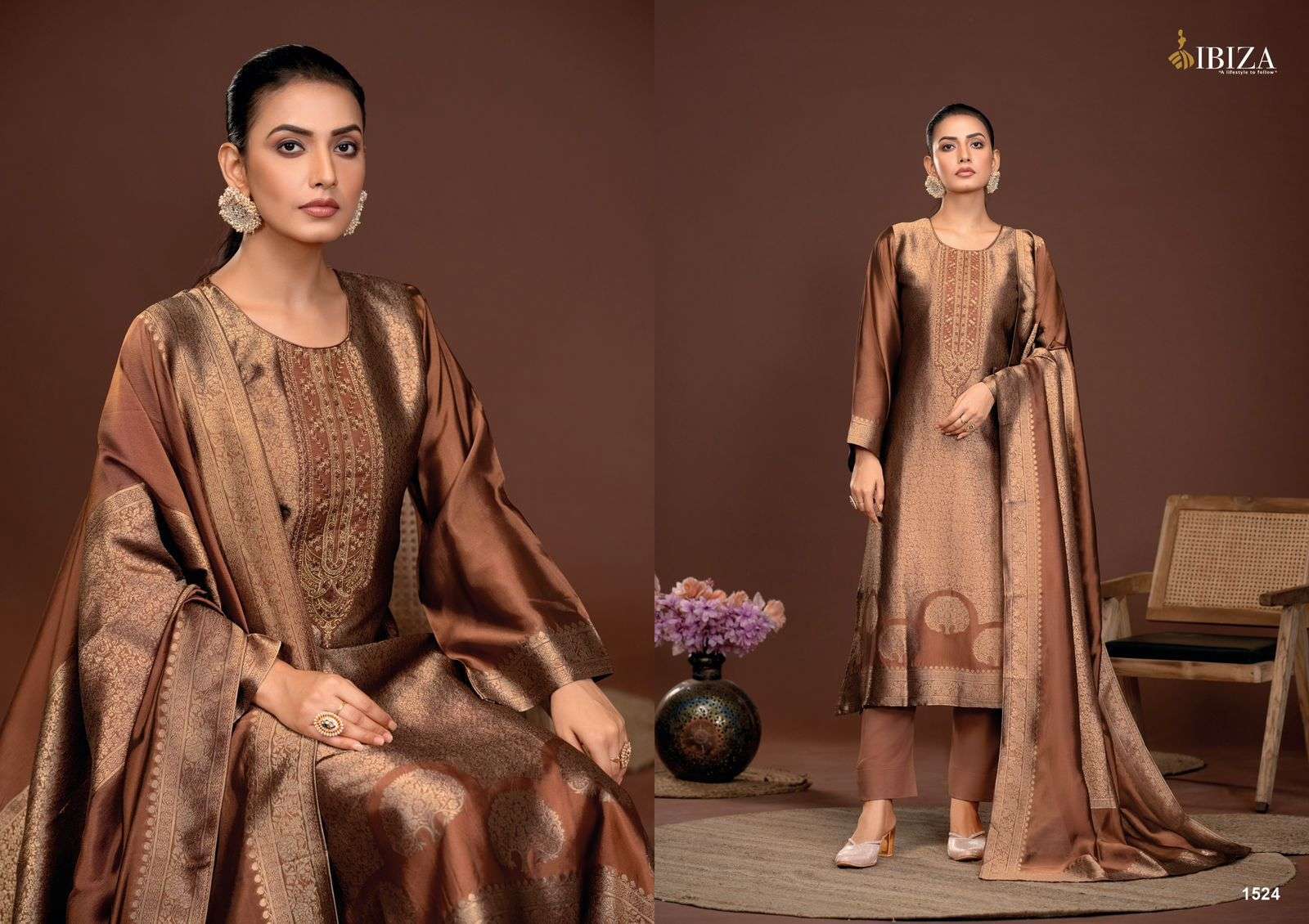IBIZA SAKHI VOL 6 PARTYWEAR BENGLORY SILK SUIT CATALOG SUPPLIER 2024