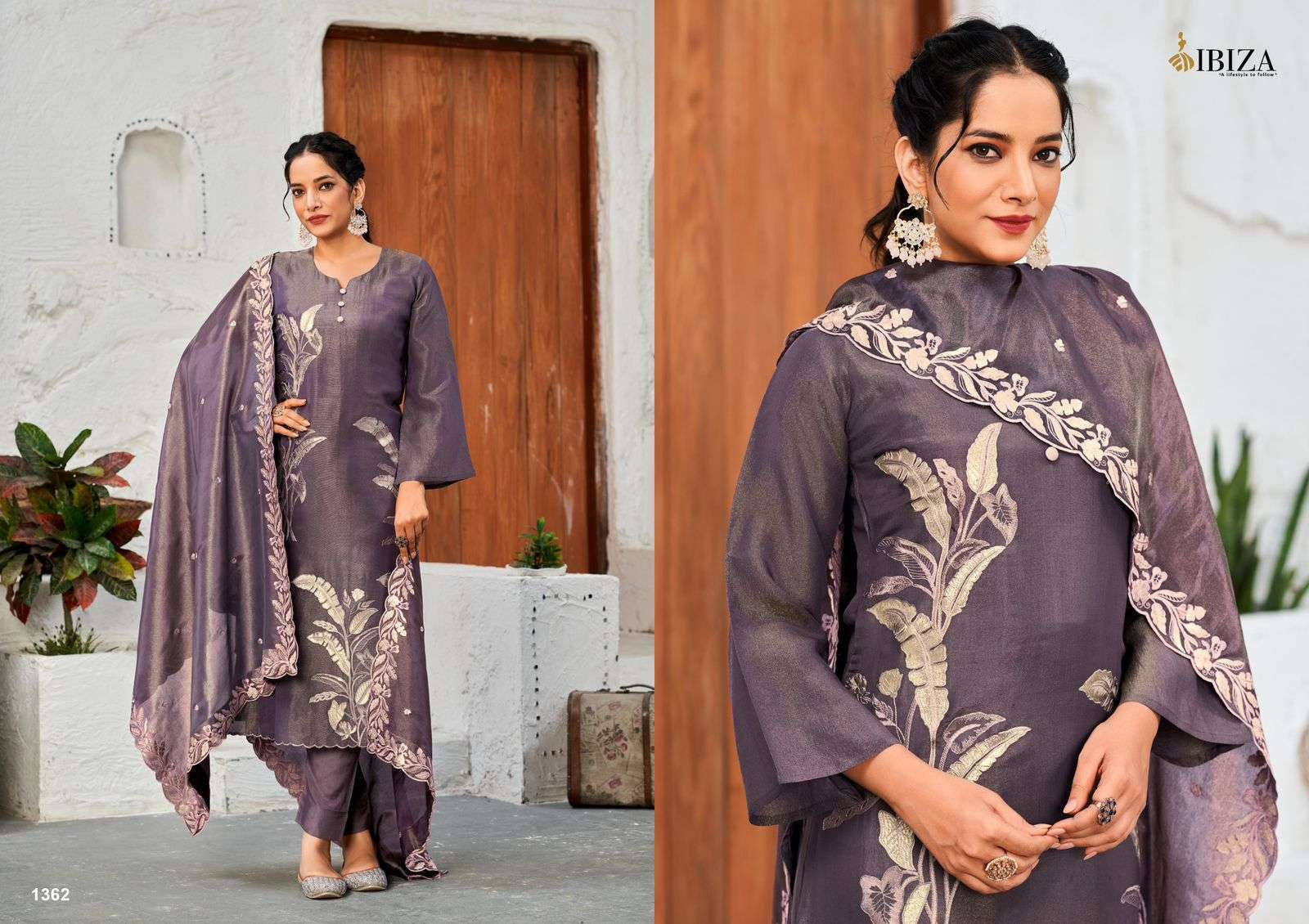 IBIZA ZIL MIL FANCY MUSLIN DESIGNER SUIT LATEST CATALOGUE WHOLESALE PRICE DEALER 