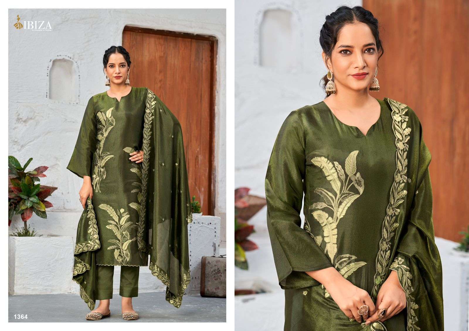 IBIZA ZIL MIL FANCY MUSLIN DESIGNER SUIT LATEST CATALOGUE WHOLESALE PRICE DEALER 