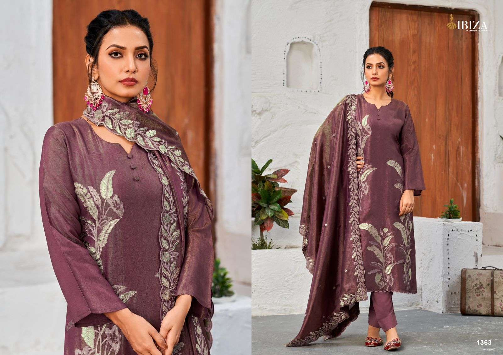 IBIZA ZIL MIL FANCY MUSLIN DESIGNER SUIT LATEST CATALOGUE WHOLESALE PRICE DEALER 