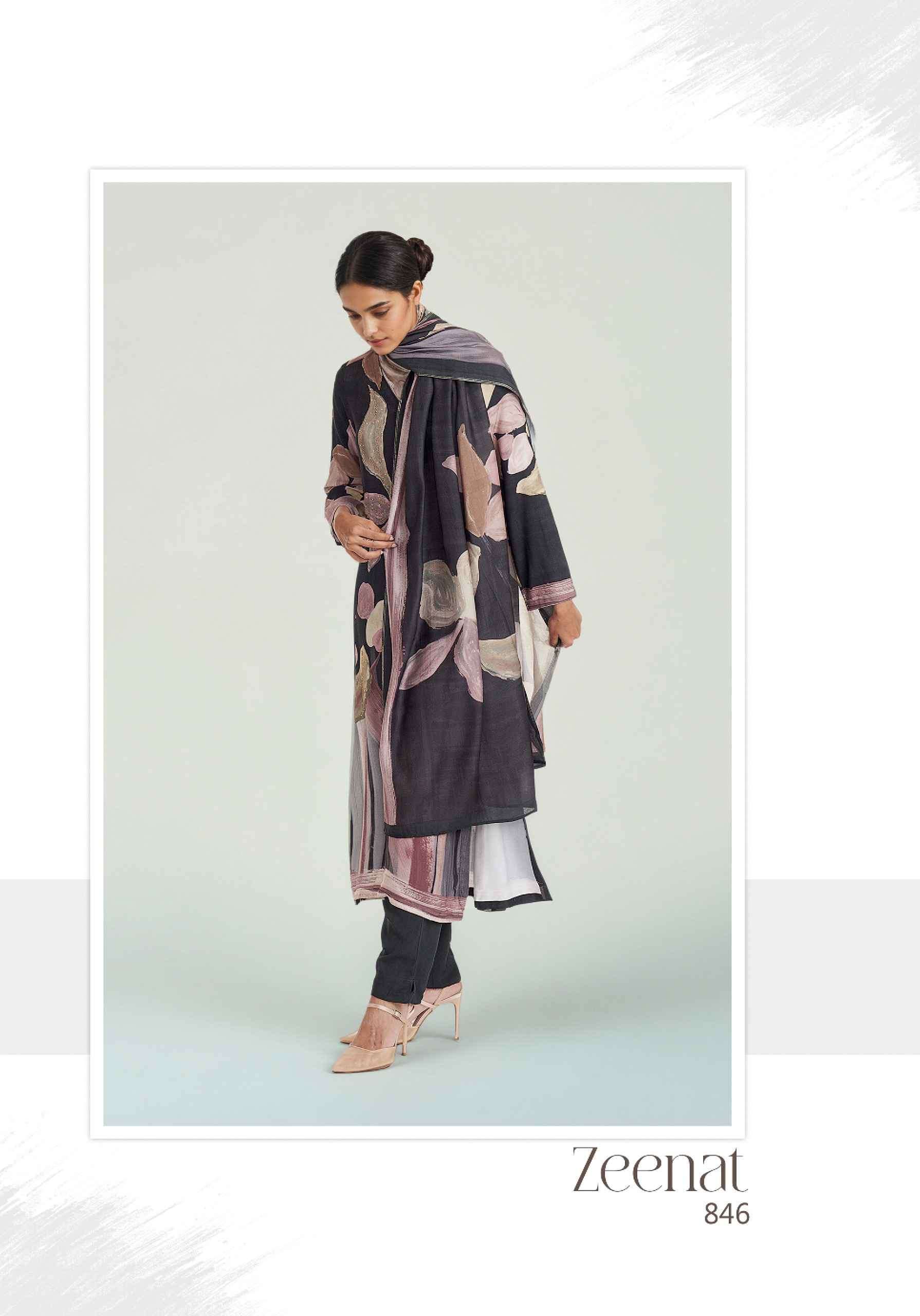 ITRANA ZEENAT DIGITAL PRINTS STAPLE TWILL WINTER SUIT CATALOGUE WHOLESALE PRICE 