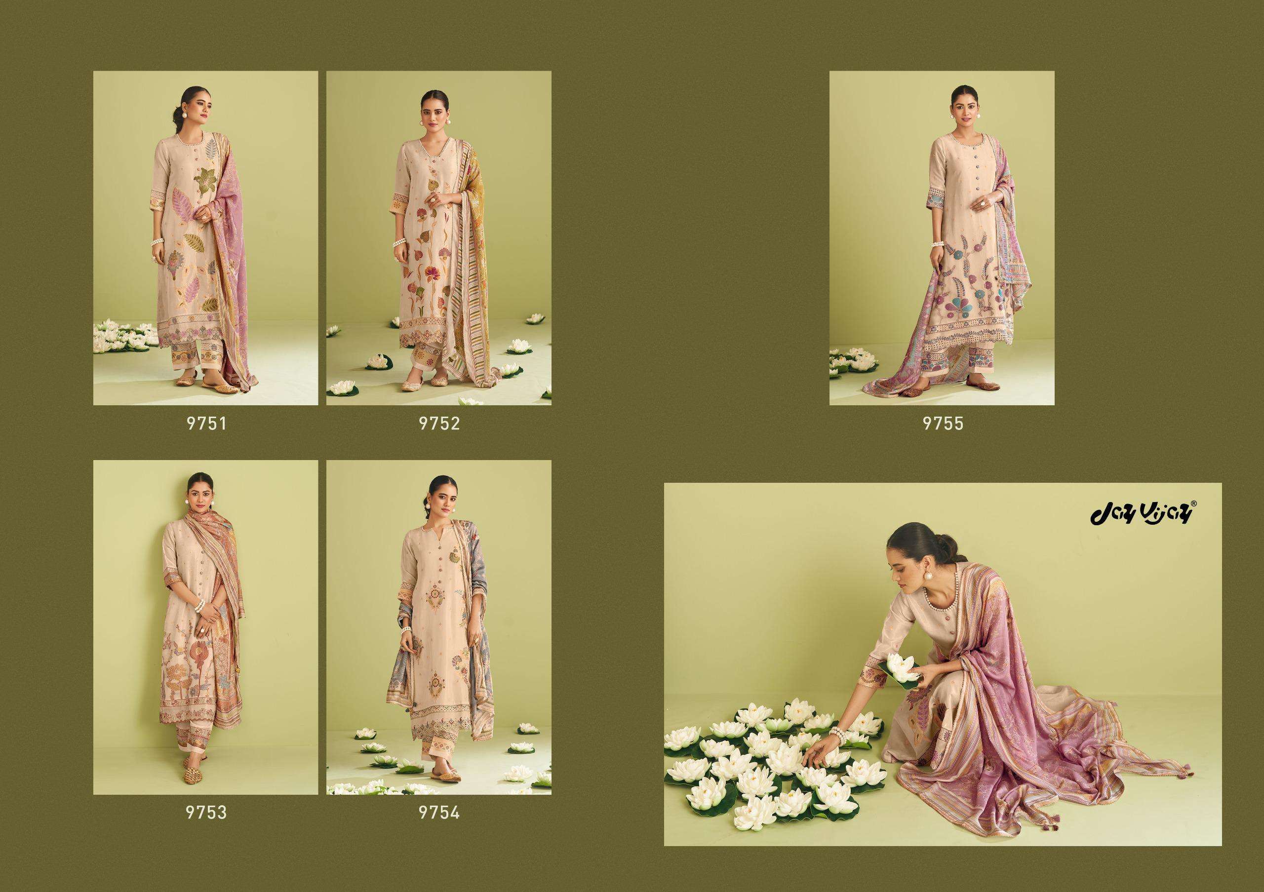 JAY VIJAY TEJORI DESIGNER JACQUARD SUIT CATALOG DEALER 2024