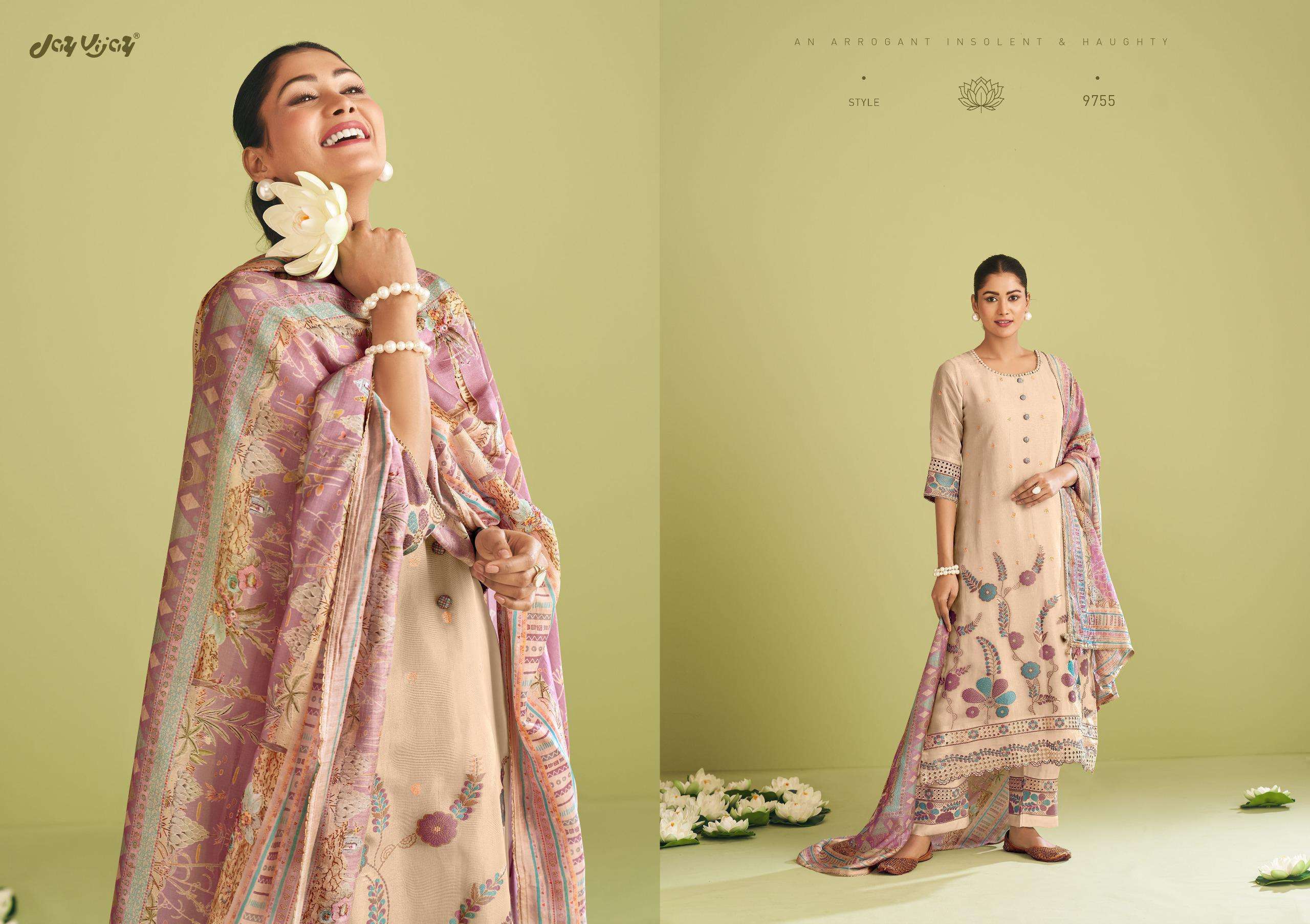 JAY VIJAY TEJORI DESIGNER JACQUARD SUIT CATALOG DEALER 2024