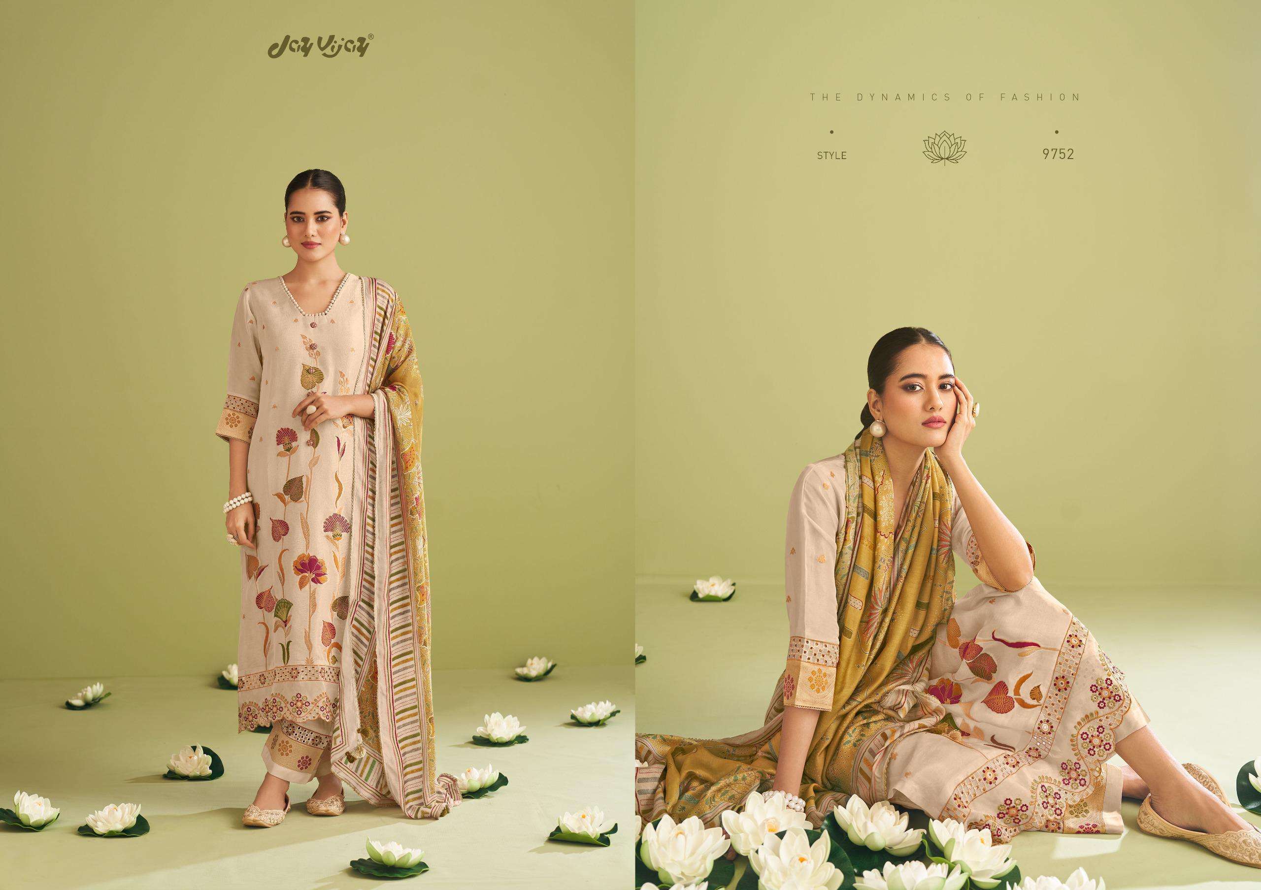 JAY VIJAY TEJORI DESIGNER JACQUARD SUIT CATALOG DEALER 2024
