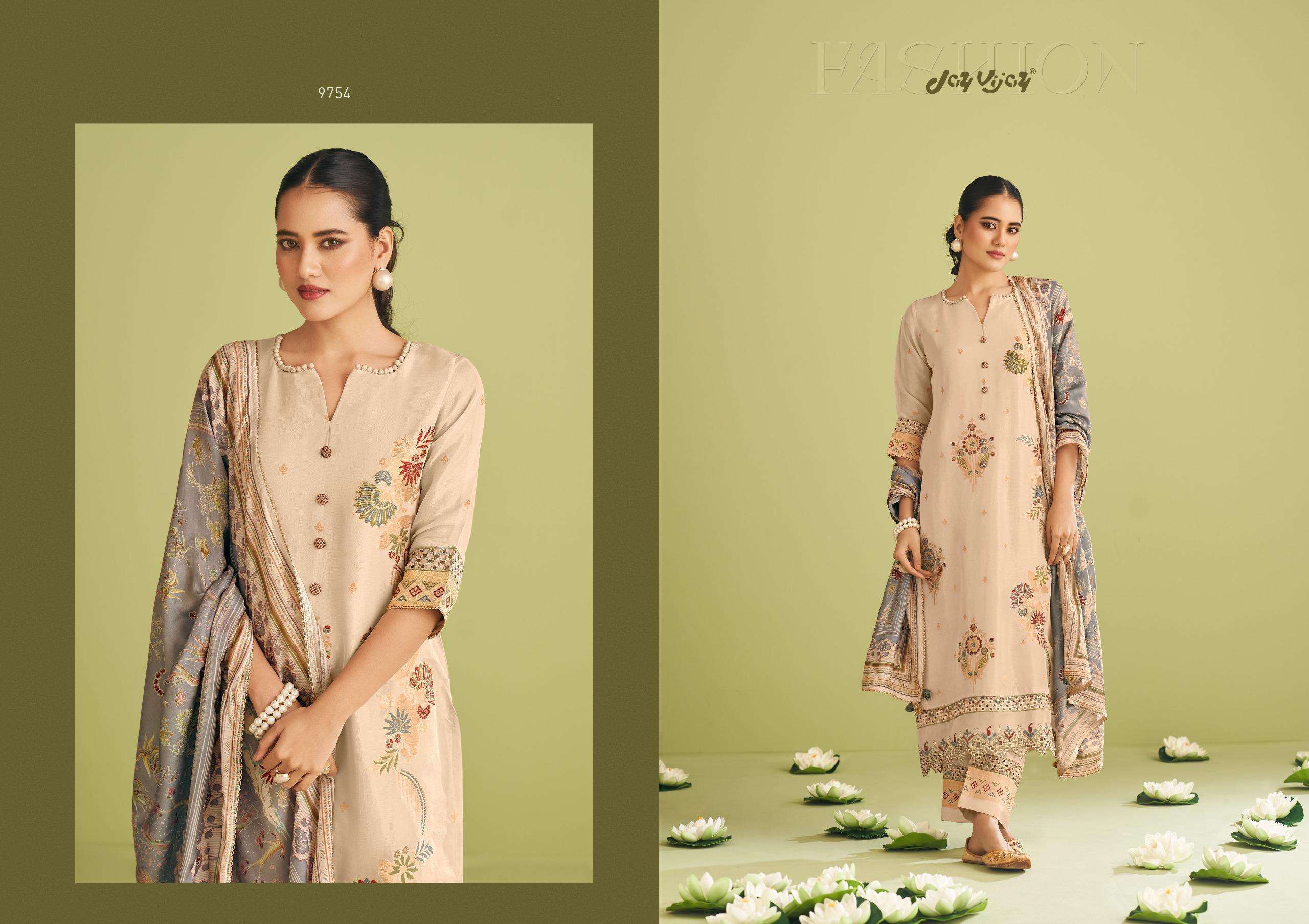 JAY VIJAY TEJORI DESIGNER JACQUARD SUIT CATALOG DEALER 2024