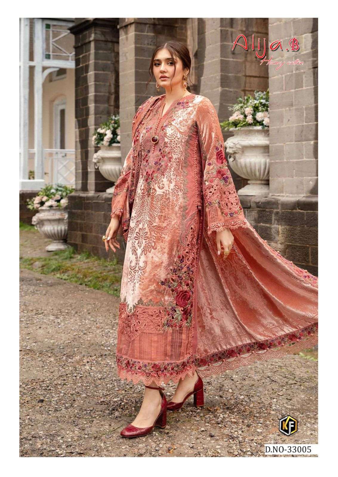 KEVAL FAB ALIJA B VOL 33 KARACHI COTTON SALWER SUIT CATALOGUE WHOLESALE PRICE DEALER 