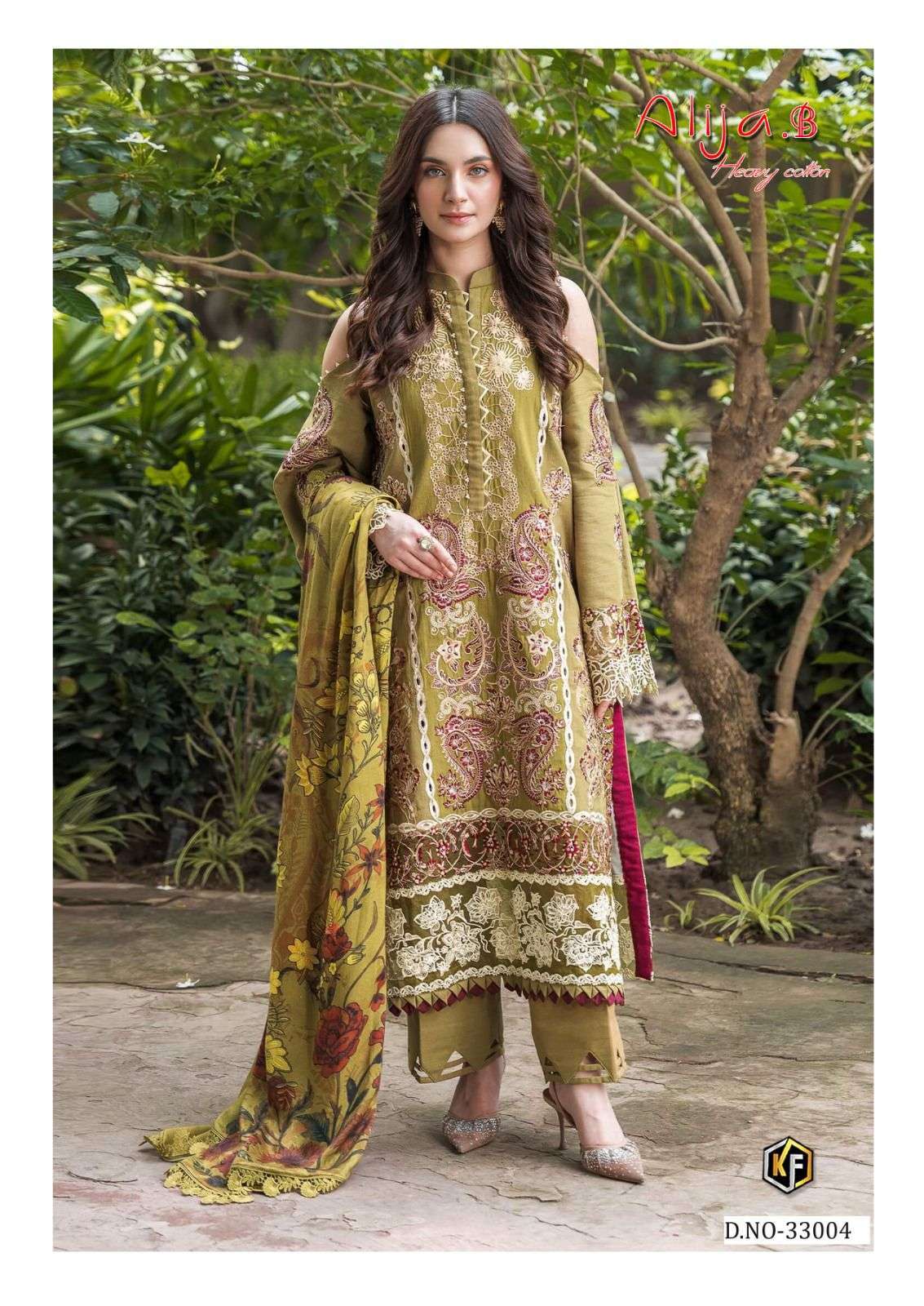 KEVAL FAB ALIJA B VOL 33 KARACHI COTTON SALWER SUIT CATALOGUE WHOLESALE PRICE DEALER 
