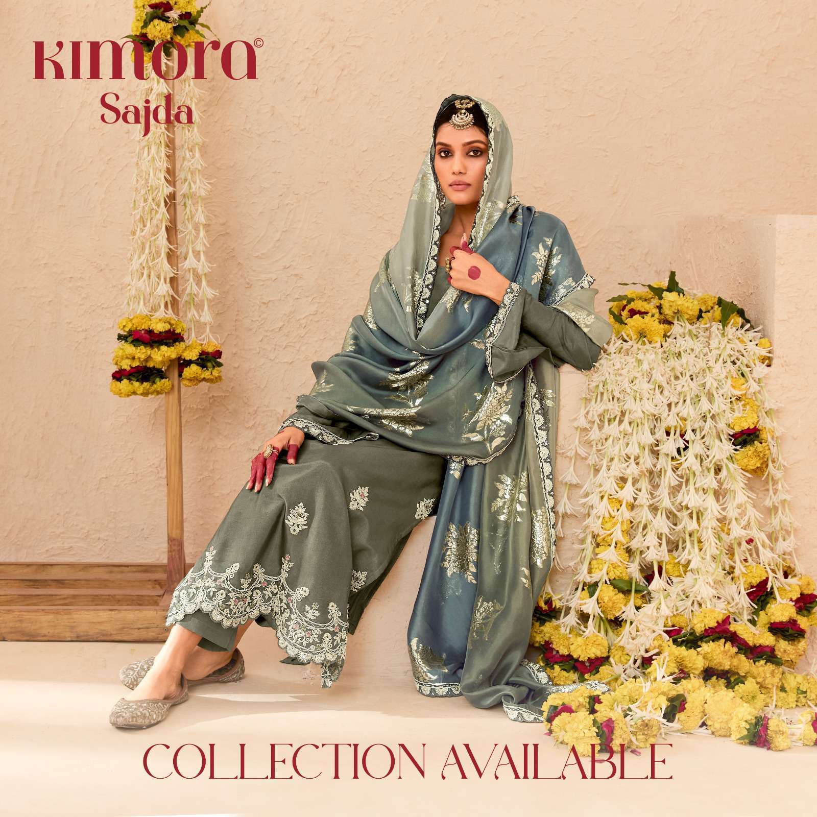 KIMORA HEER SAJDA DESIGNER SILK SUIT CATALOG WHOLESALE PRICE DEALER 2024