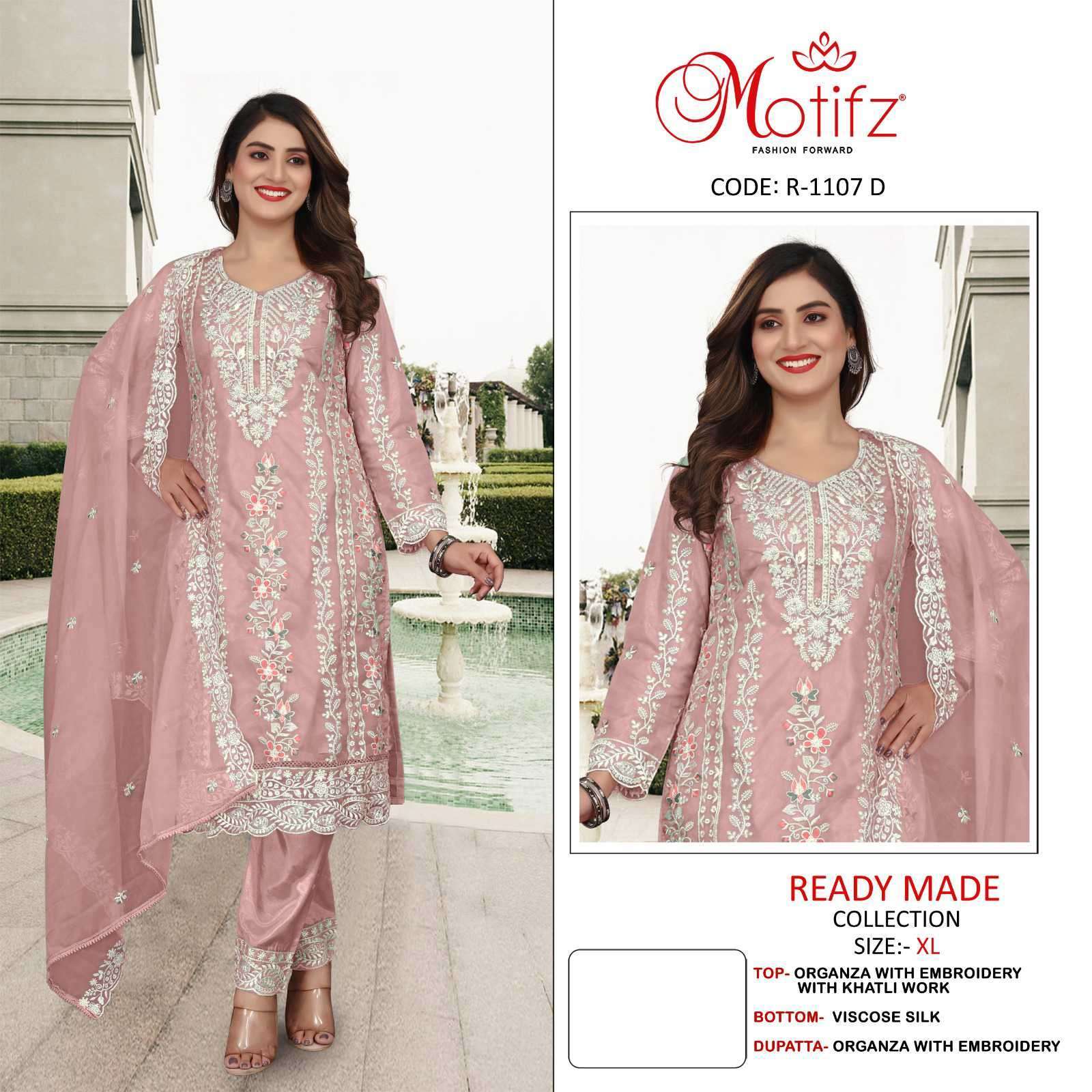 MOTIFZ R 1107 COLORS READYMADE PAKISTANI SUIT CATALOG DEALER 2024