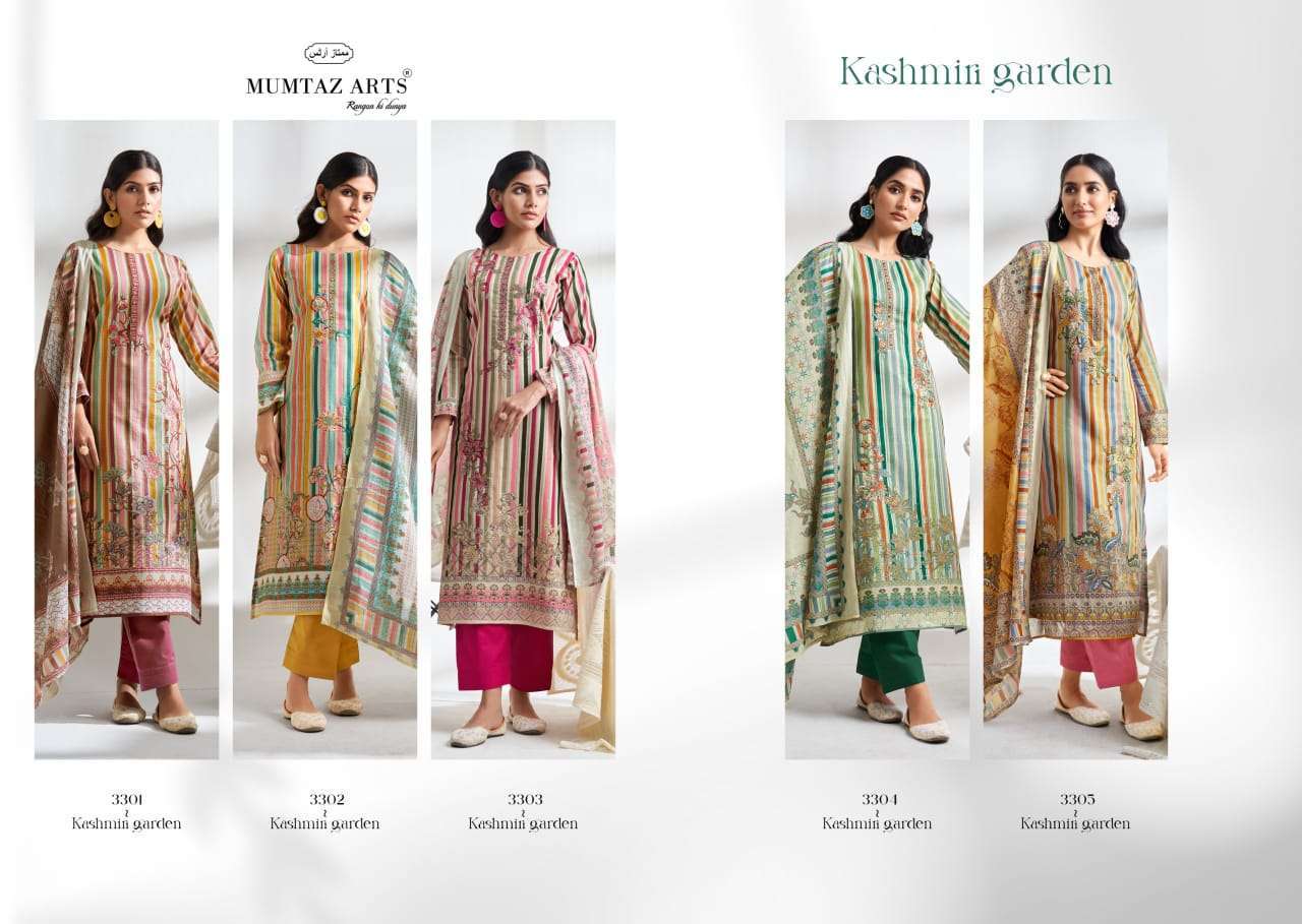 MUMTAZ ARTS KASHMIRI GARDEN PURE LAWN COTTON FANCY SUIT CATALOGUE WHOLESALER 