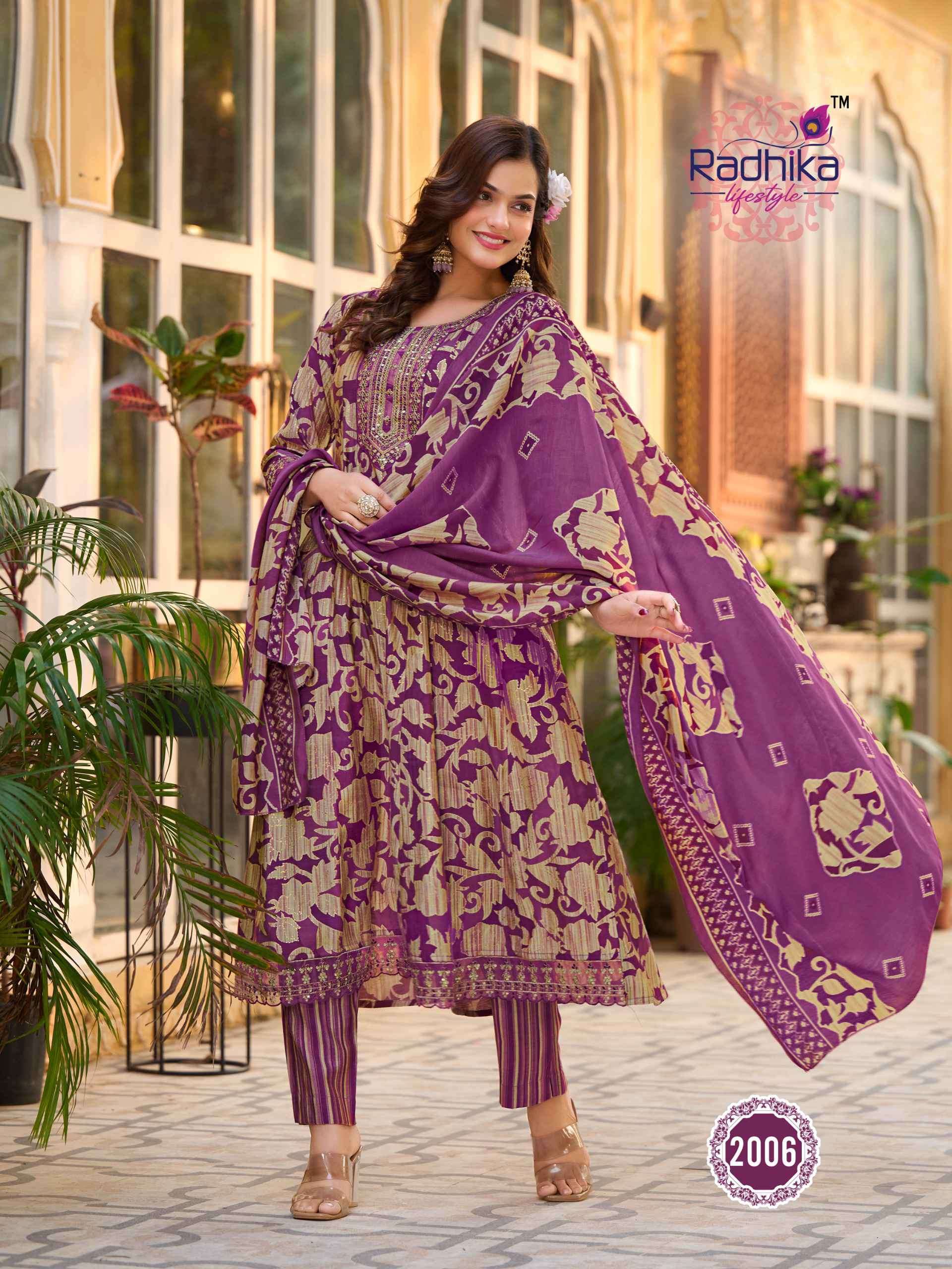 RADHIKA LIFESTYLE KALKI VOL 2 KURTI PANT WITH DUPATTA LATEST CATALOGUE 2024