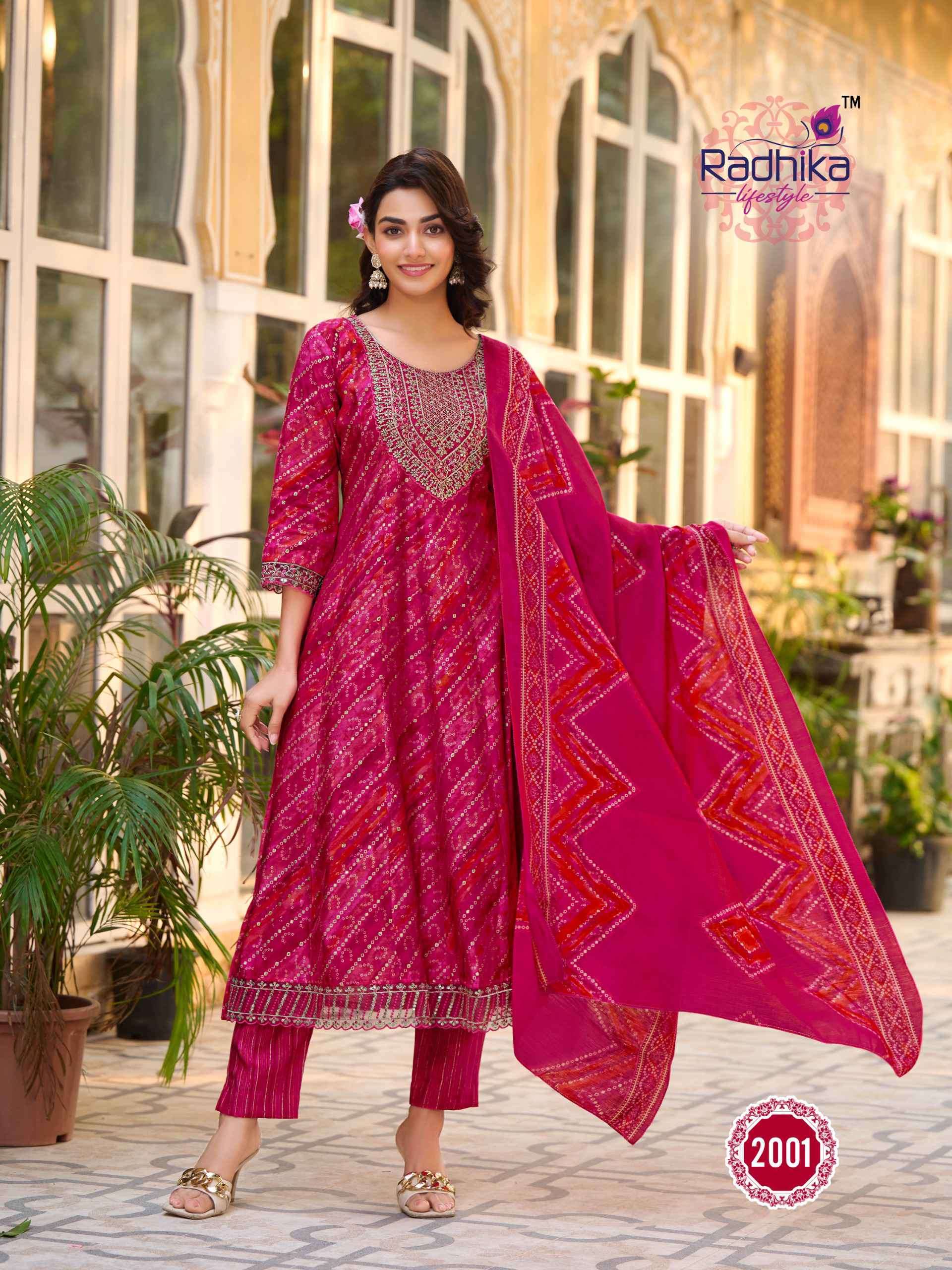 RADHIKA LIFESTYLE KALKI VOL 2 KURTI PANT WITH DUPATTA LATEST CATALOGUE 2024