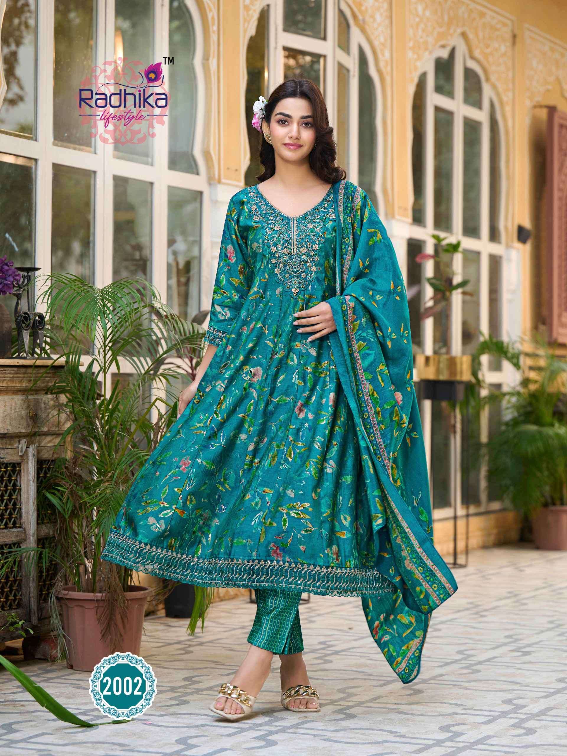 RADHIKA LIFESTYLE KALKI VOL 2 KURTI PANT WITH DUPATTA LATEST CATALOGUE 2024