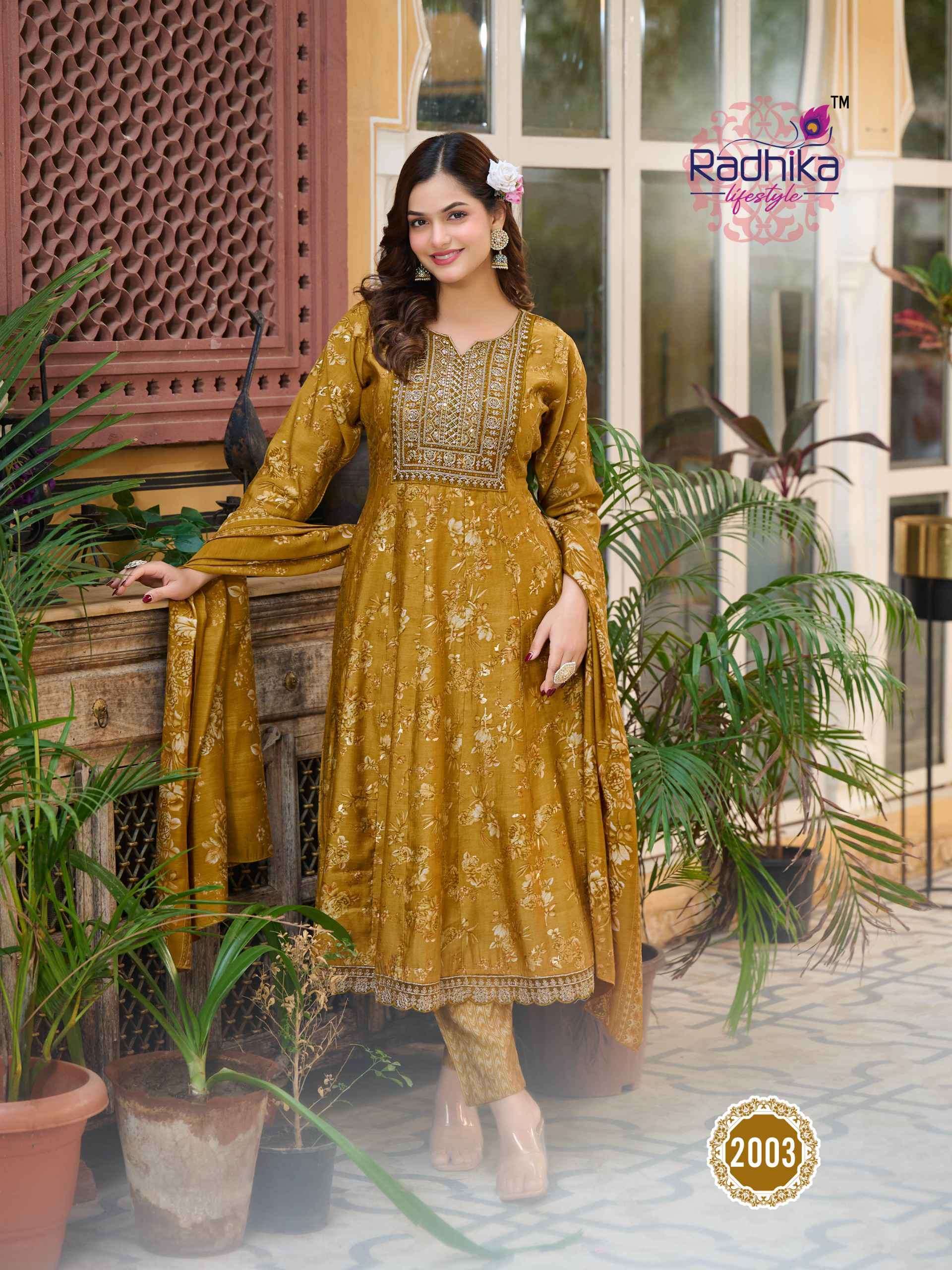 RADHIKA LIFESTYLE KALKI VOL 2 KURTI PANT WITH DUPATTA LATEST CATALOGUE 2024