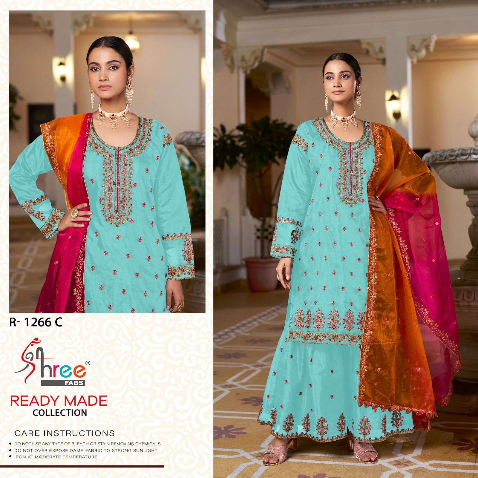 SHREE FAB R 1266 COLORS DESIGNER PALAZOO SUIT PAKISTANI DESIGN 