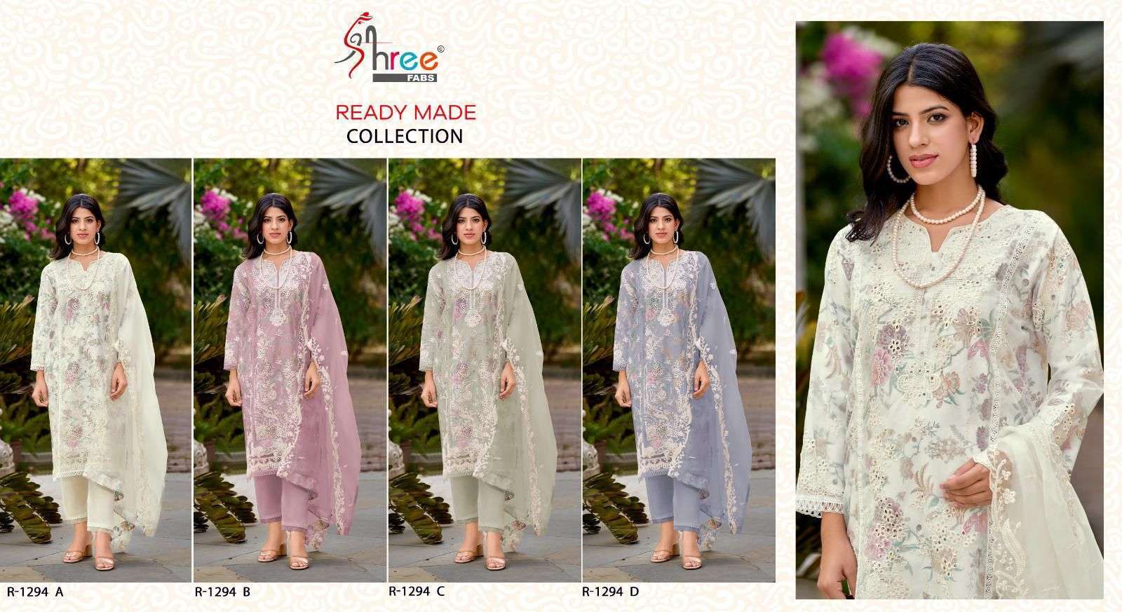 SHREE FAB R 1294 COLORS EXCLUSIVE PAKISTANI SUIT READYMADE COLLECTION 