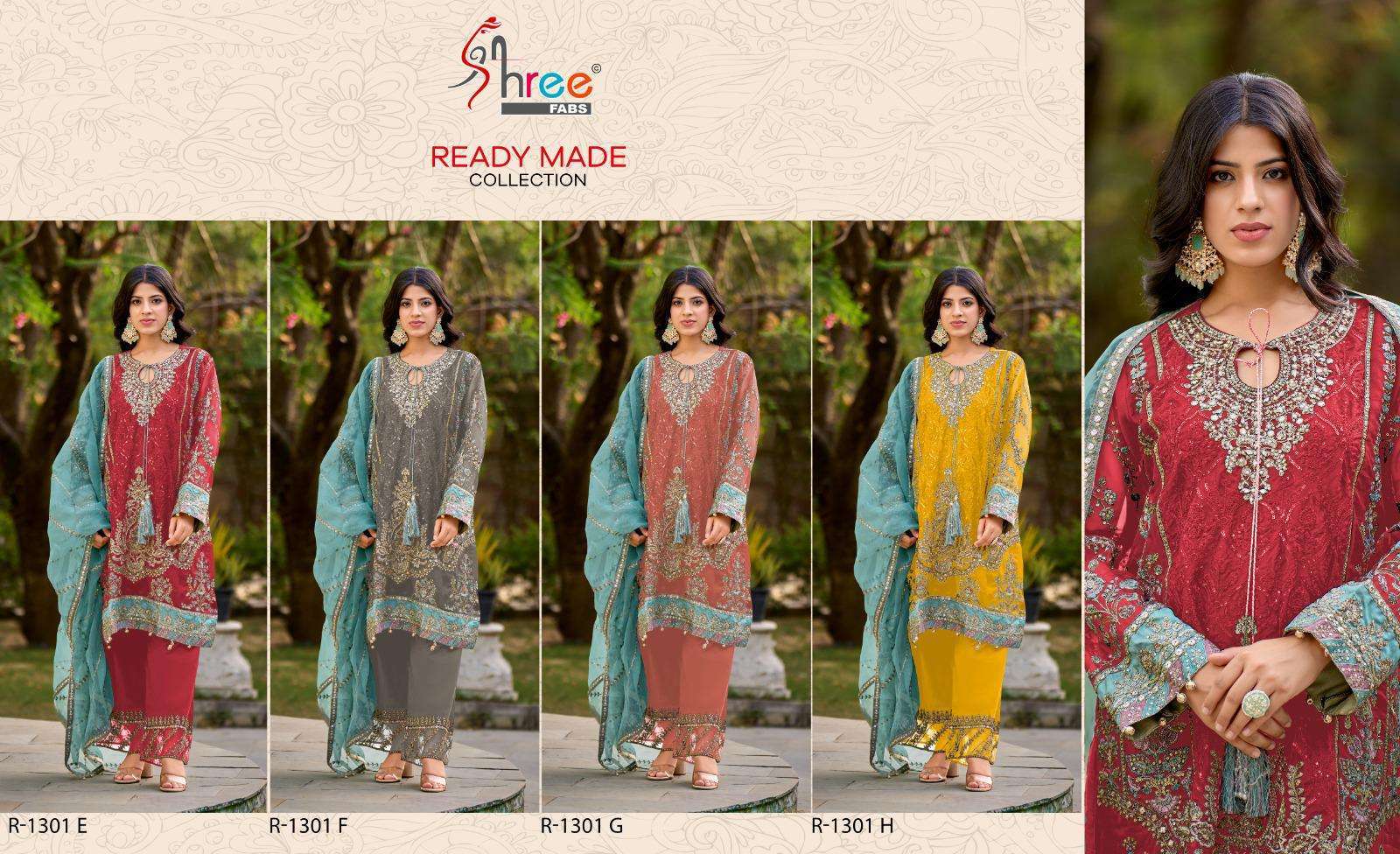 SHREE FAB R 1301 COLORS VOL 2 PARTYWEAR PAKISTANI DRESS SUPPLIER BEST RATE EXPORTER 