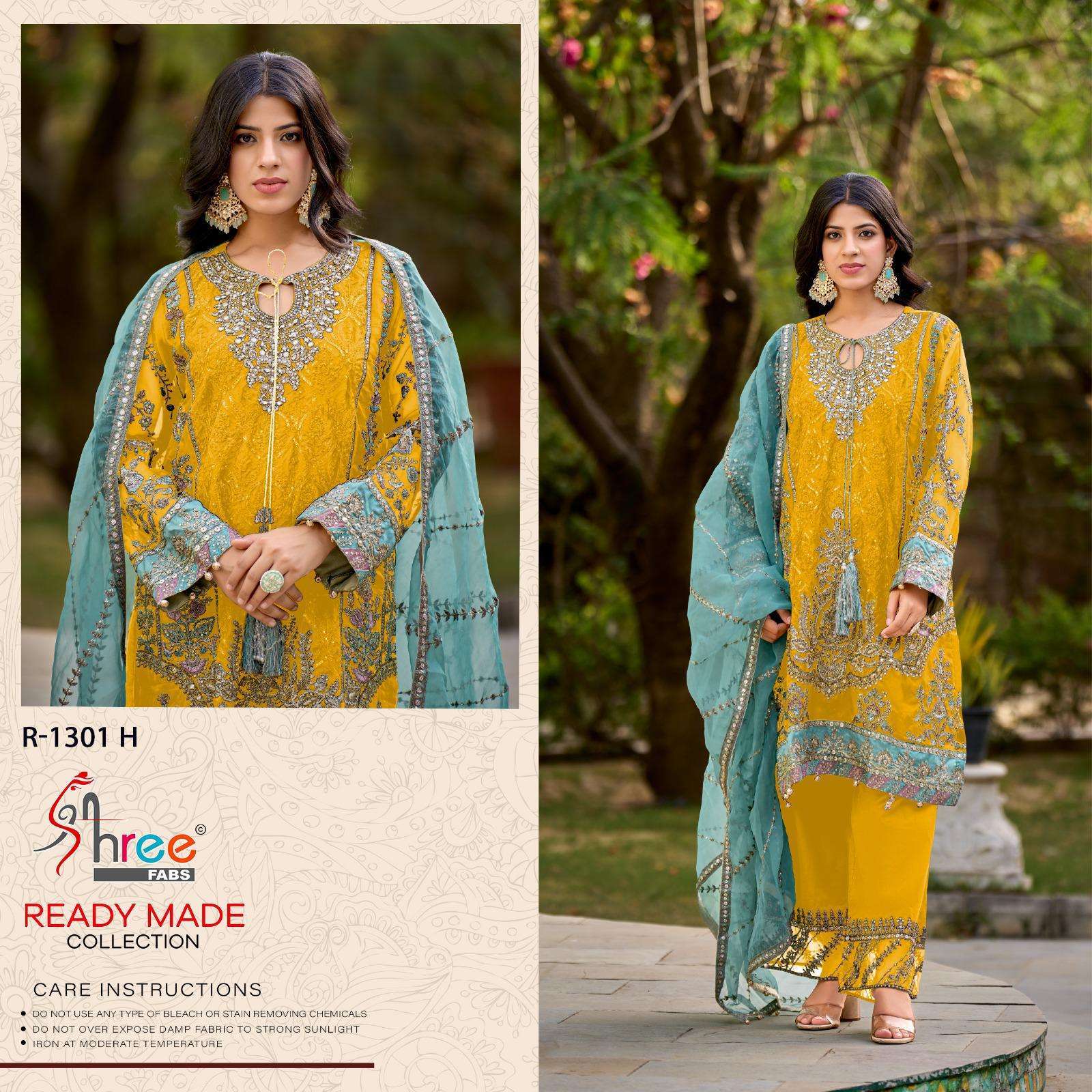 SHREE FAB R 1301 COLORS VOL 2 PARTYWEAR PAKISTANI DRESS SUPPLIER BEST RATE EXPORTER 