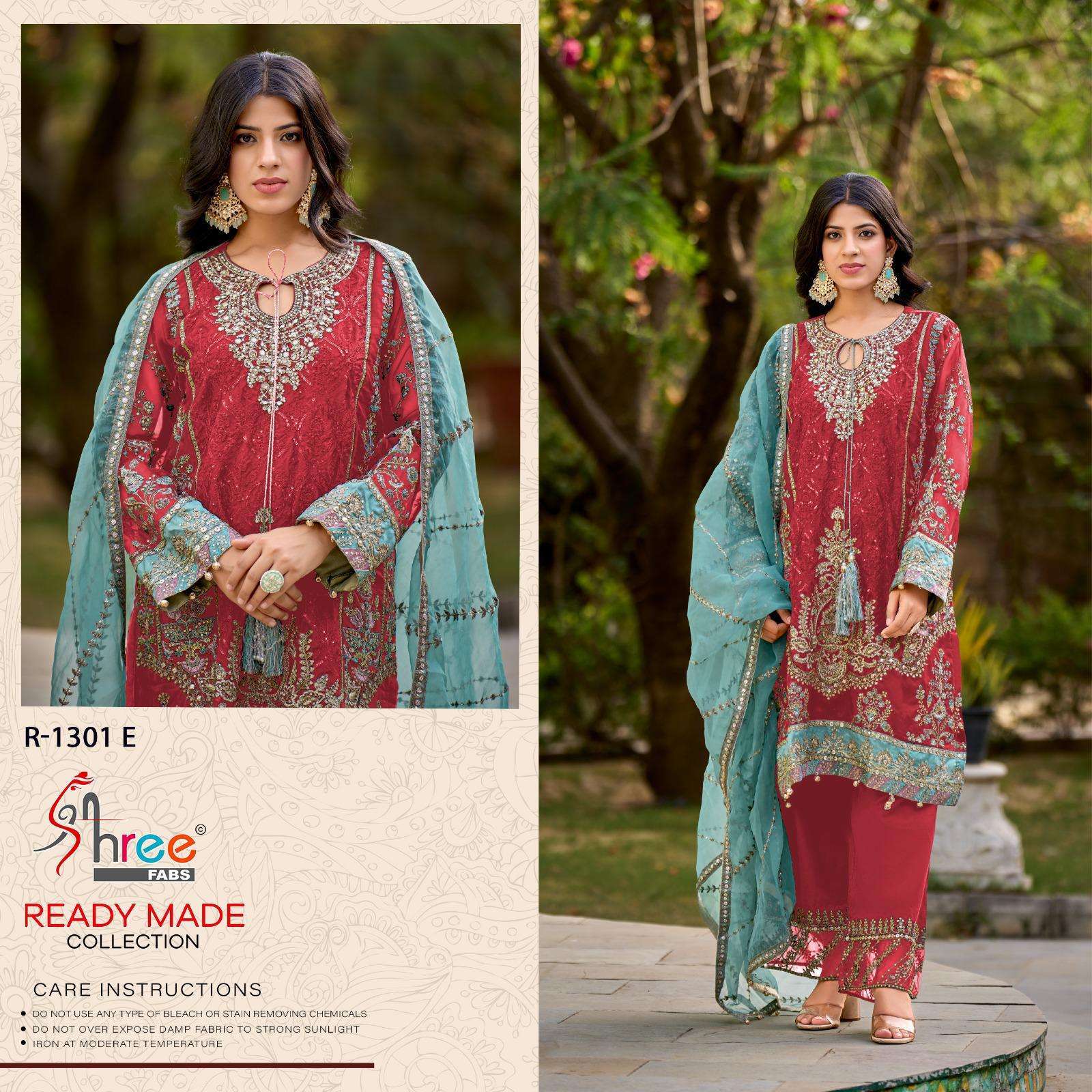 SHREE FAB R 1301 COLORS VOL 2 PARTYWEAR PAKISTANI DRESS SUPPLIER BEST RATE EXPORTER 