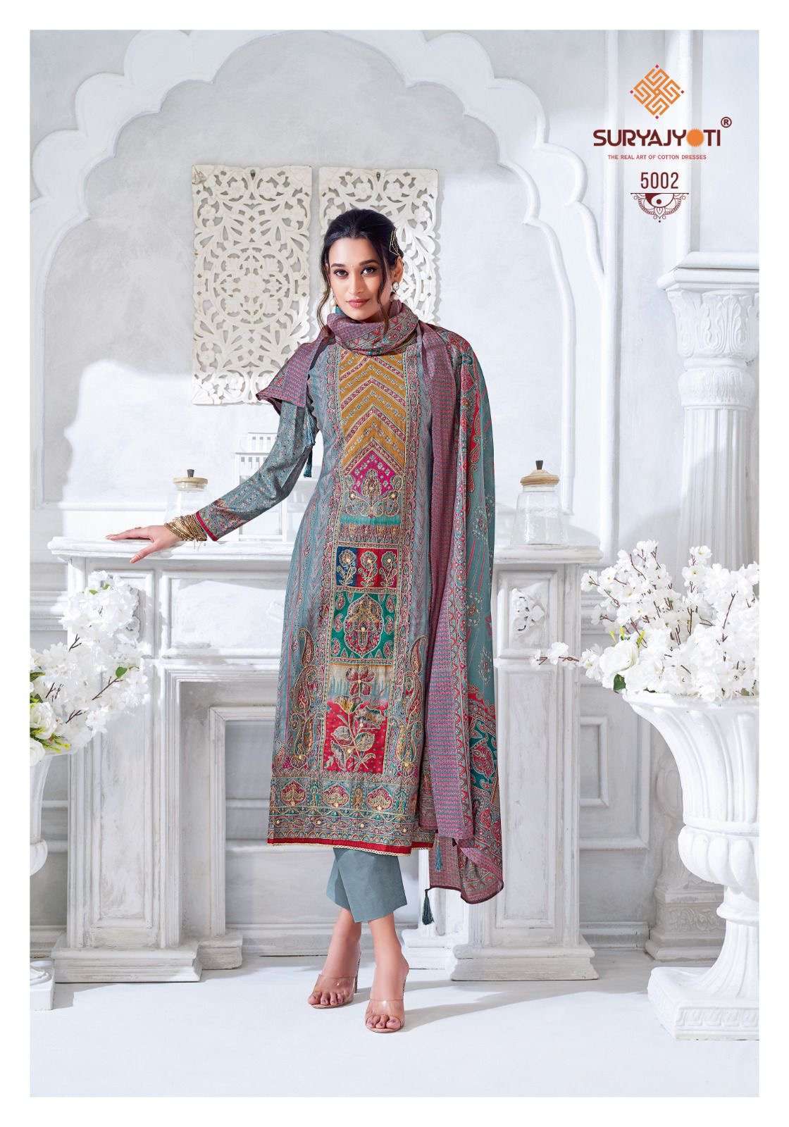 SURYAJYOTI PAYAL VOL 5 PURE MODEL PRINT LADIES DRESS CATALOGUE WHOLESALER 