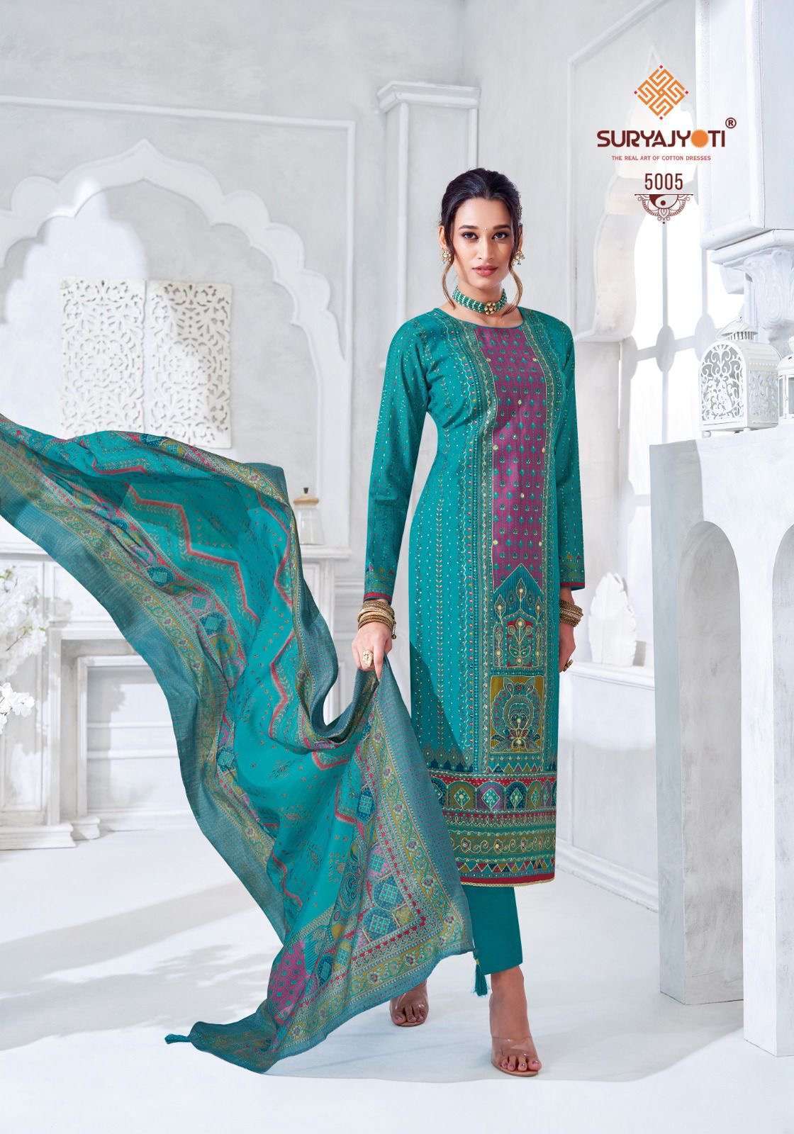 SURYAJYOTI PAYAL VOL 5 PURE MODEL PRINT LADIES DRESS CATALOGUE WHOLESALER 