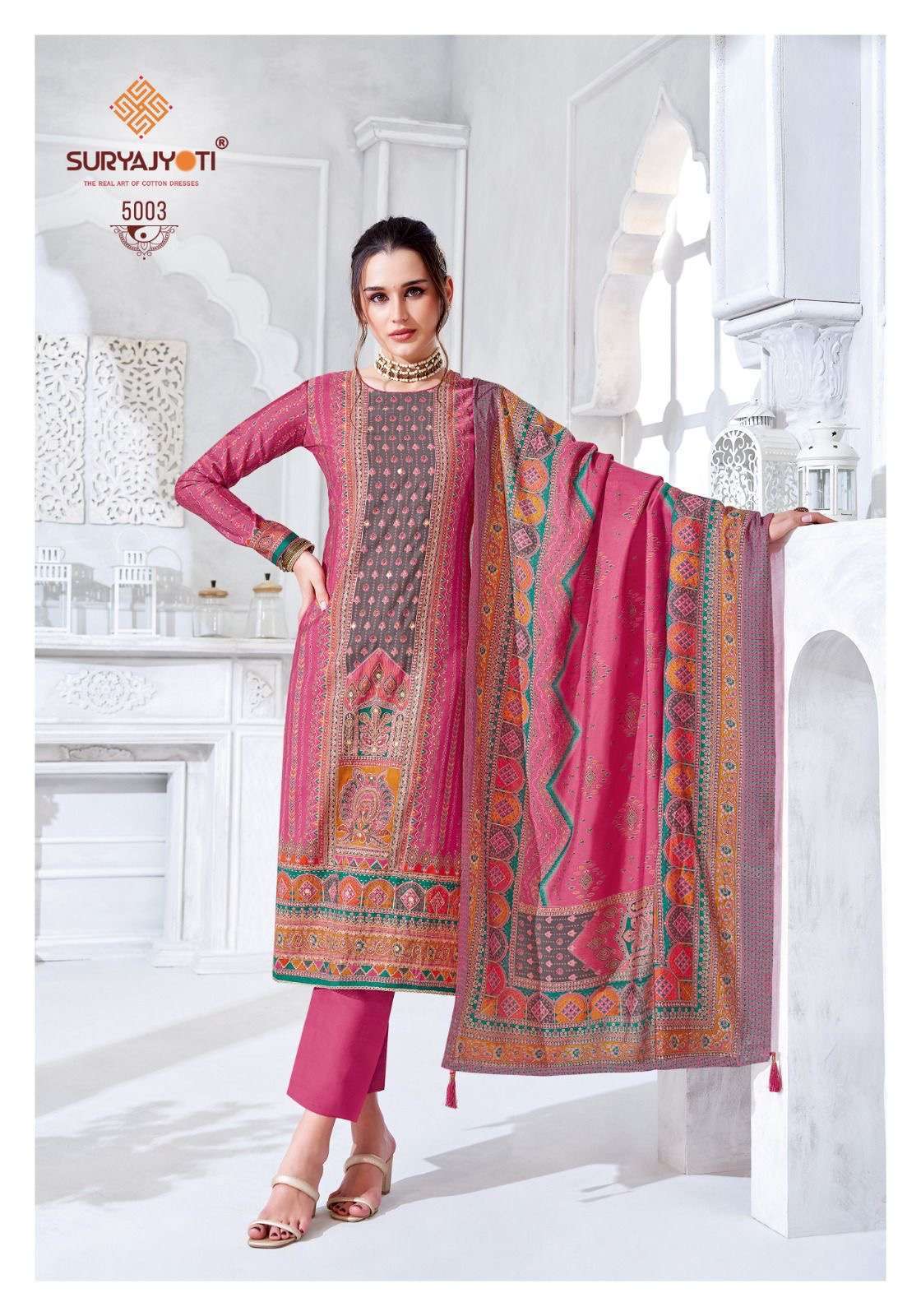 SURYAJYOTI PAYAL VOL 5 PURE MODEL PRINT LADIES DRESS CATALOGUE WHOLESALER 