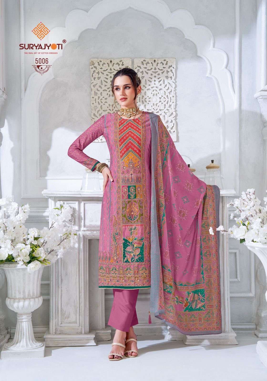 SURYAJYOTI PAYAL VOL 5 PURE MODEL PRINT LADIES DRESS CATALOGUE WHOLESALER 