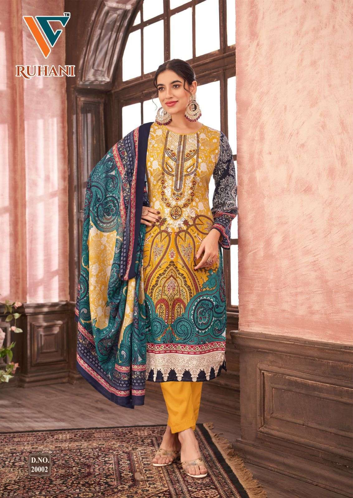 VANDANA FASHION RUHANI VOL 20 FANCY PRINTED COTTON SUIT CATALOGUE WHOLESALE PRICE 