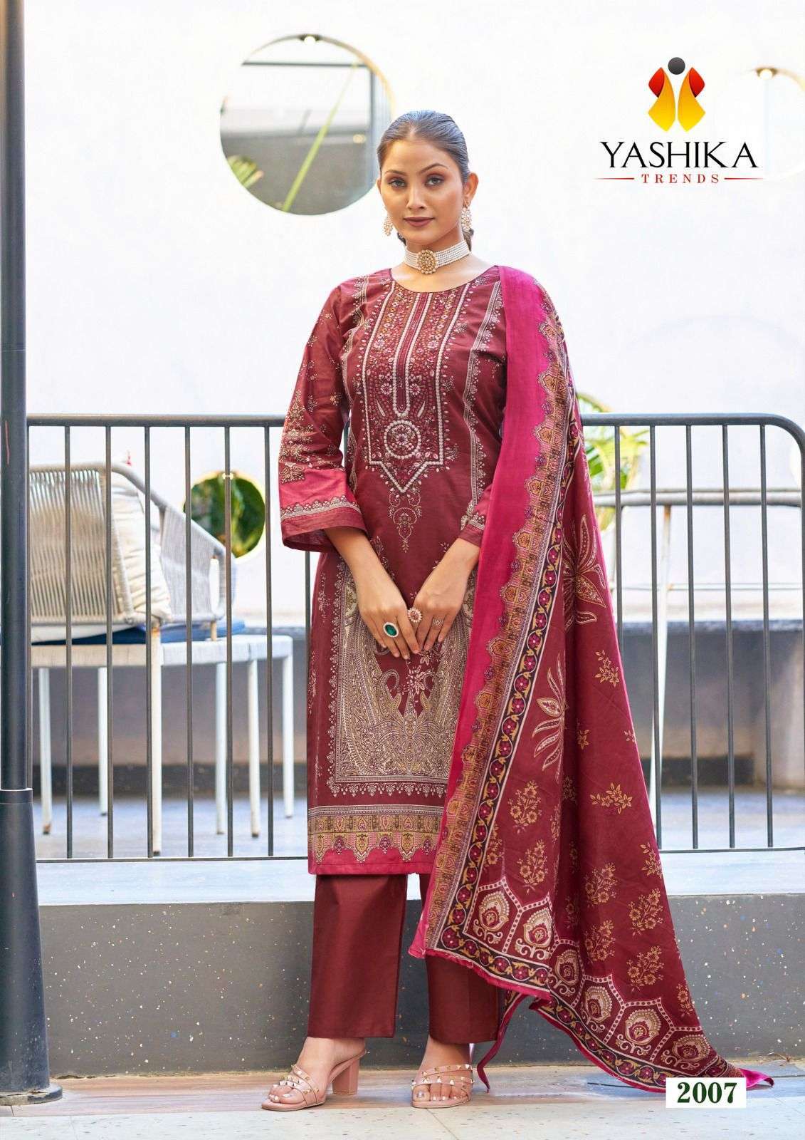 YASHIKA NAIRA C PRINTED COTTON SALWER SUIT CATALOGUE COLLECTION WHOLESALE PRICE 