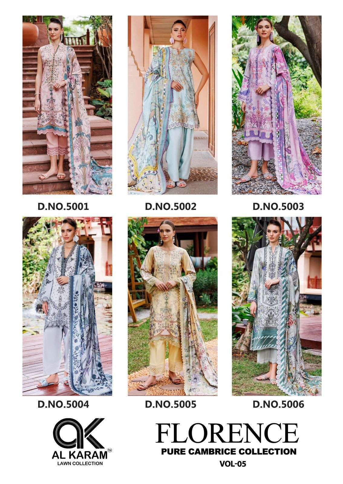 AL KARAM FLORENCE VOL 5 COTTON SUIT CATALOG WHOLESALER IN SURAT 2025