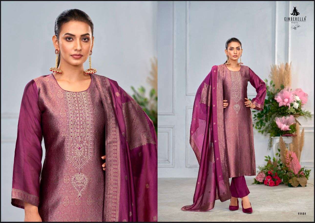CINDERELLA KEEVA VOL 2 BANGLORY JACQUARD SILK PARTYWEAR SUIT CATALOG DEALER 2025